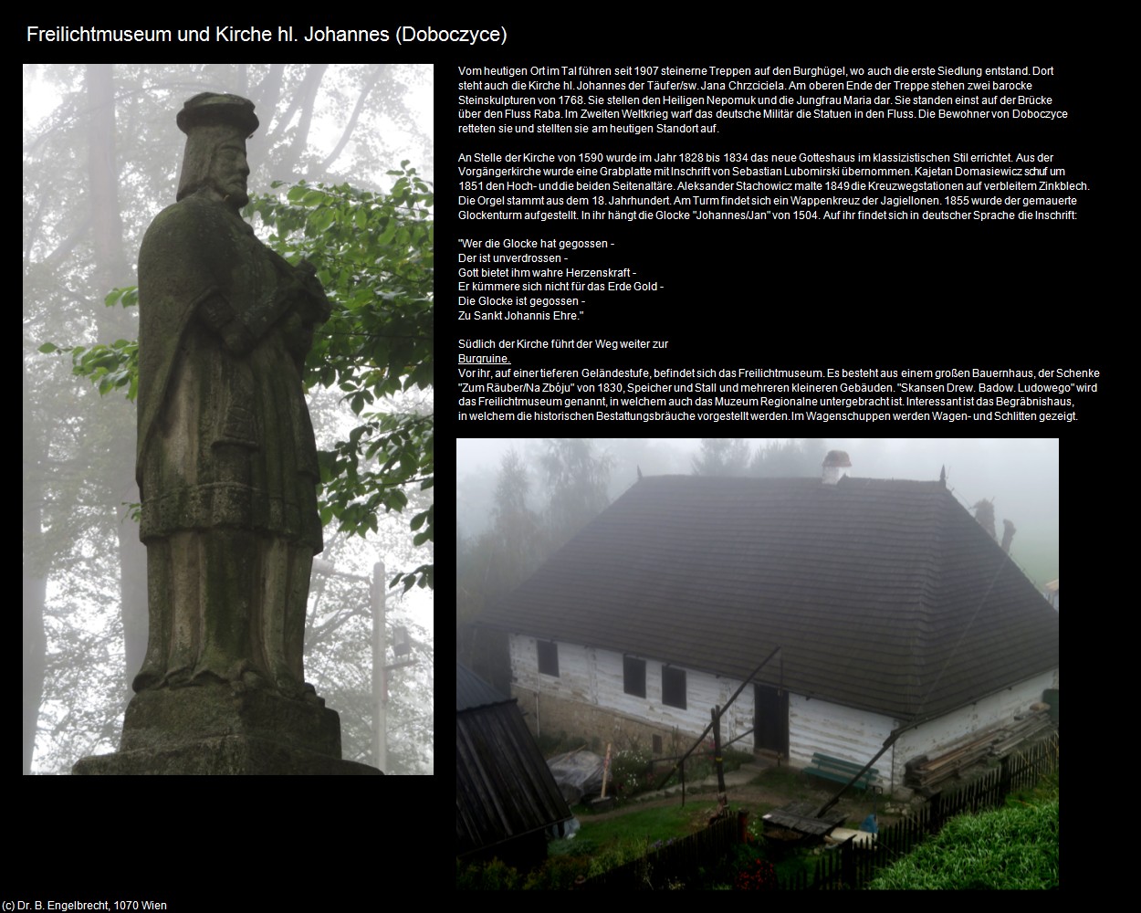 Freilichtmuseum und Kirche hl. Johannes (Doboczyce) in Kulturatlas-POLEN-Galizien(c)B.Engelbrecht