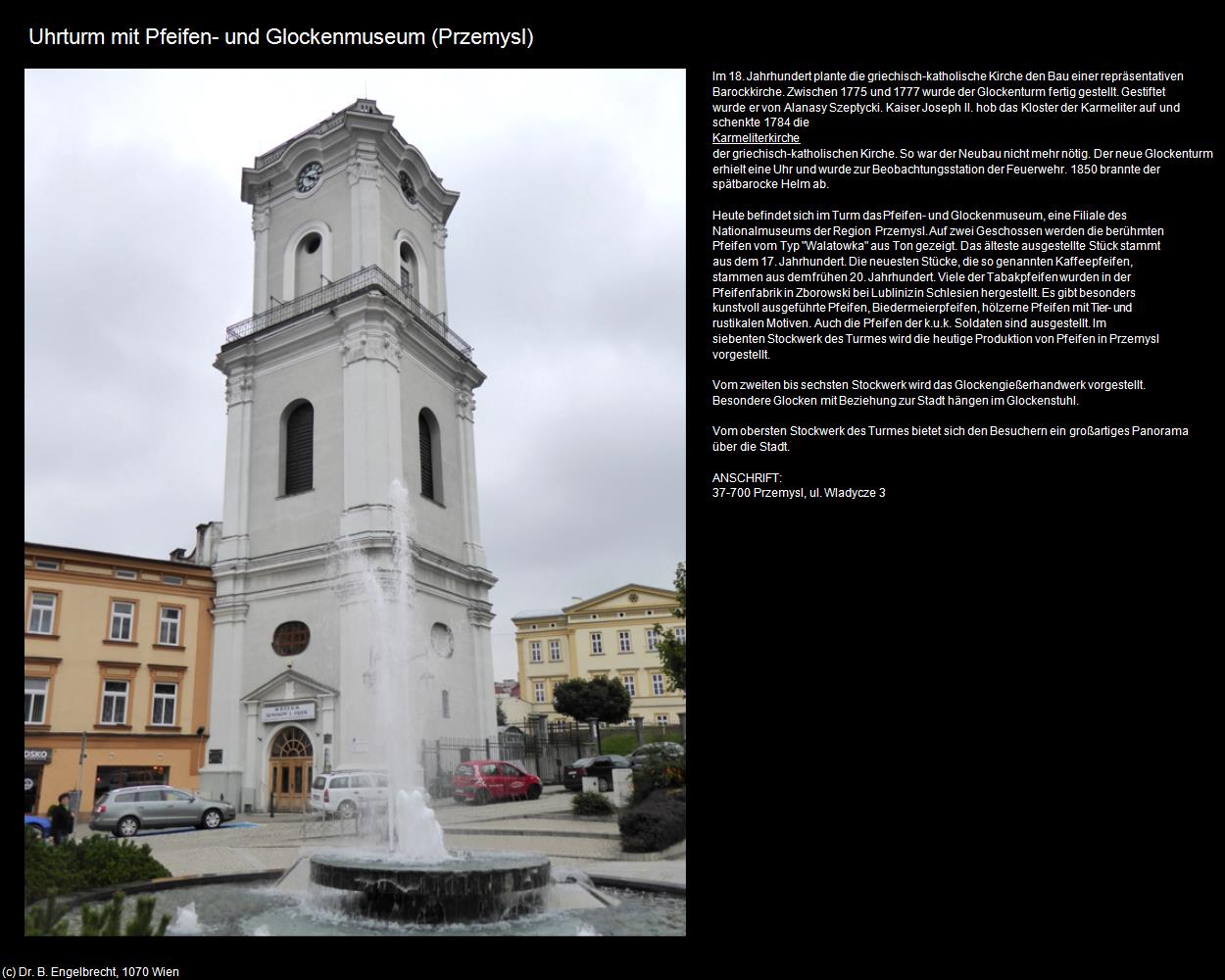 Uhrturm mit Pfeifen- und Glockenmuseum (Przemysl) in POLEN-Galizien(c)B.Engelbrecht