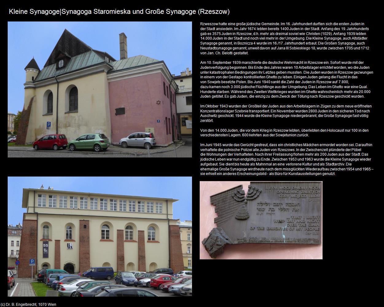 Kleine und Große Synagoge (Rzeszow) in POLEN-Galizien