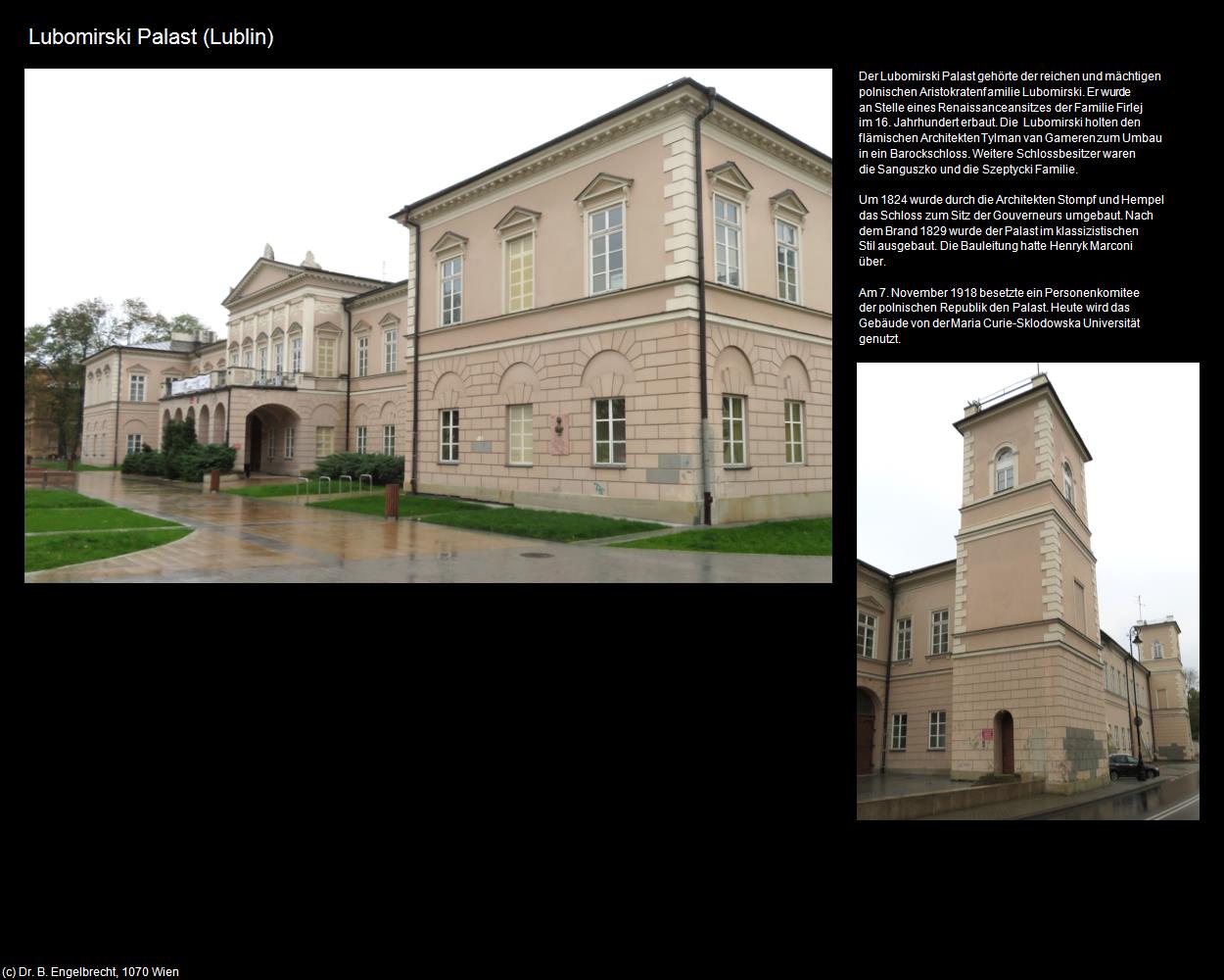 Lubomirski Palast (Lublin) in POLEN-Galizien