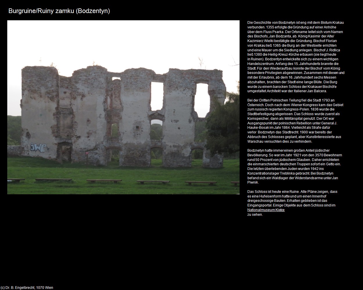 Burgruine (Bodzentyn) in Kulturatlas-POLEN-Galizien(c)B.Engelbrecht