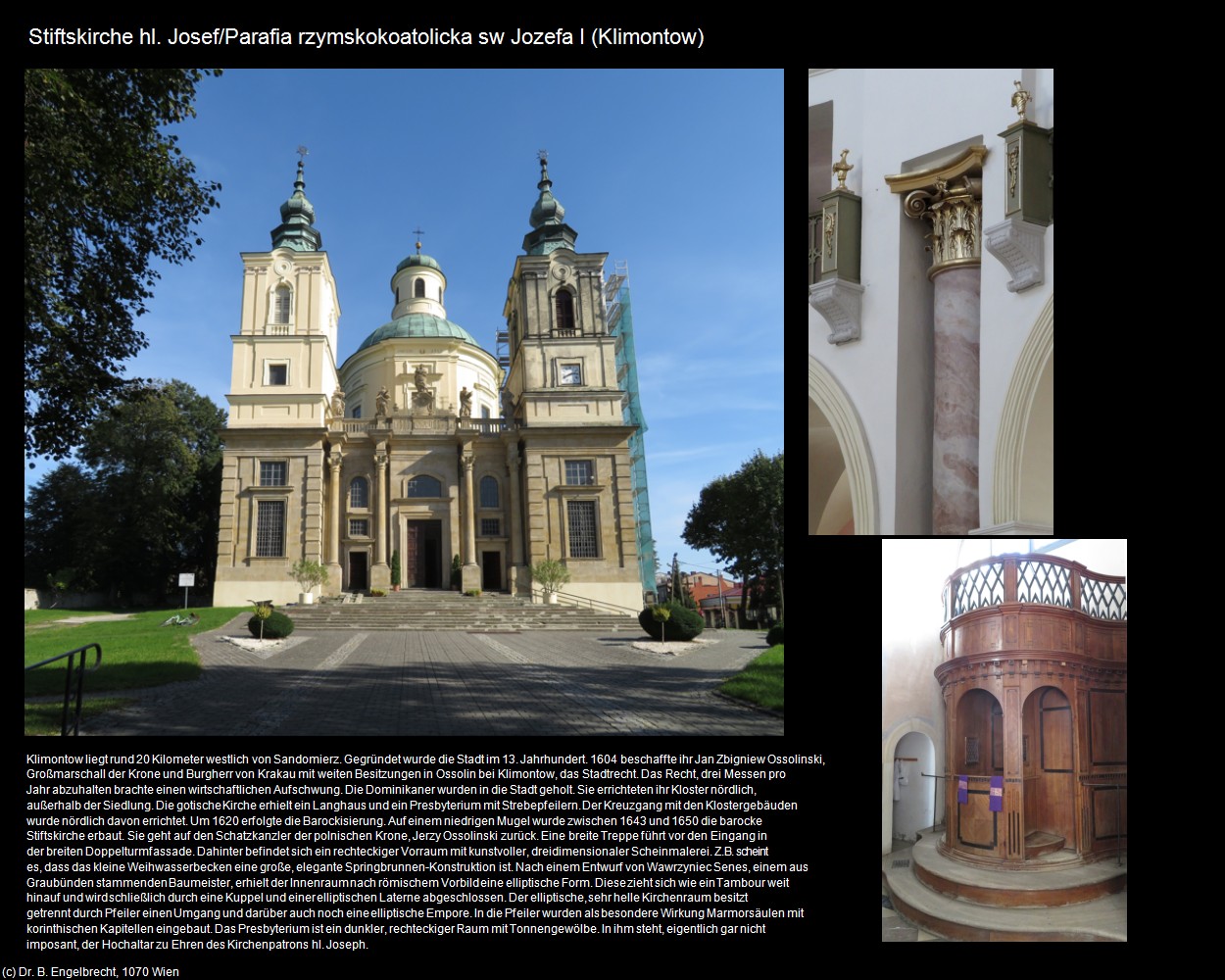 Stiftskirche hl. Josef I (Klimontow) in POLEN-Galizien