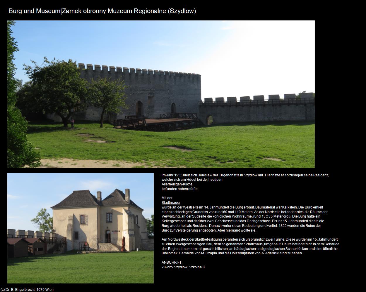 Burg und Museum (Szydlow) in POLEN-Galizien(c)B.Engelbrecht