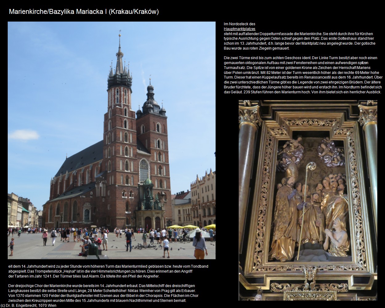 Marienkirche/Bazylika Mariacka I  (Krakau/Krakow) in Kulturatlas-POLEN-Galizien(c)B.Engelbrecht
