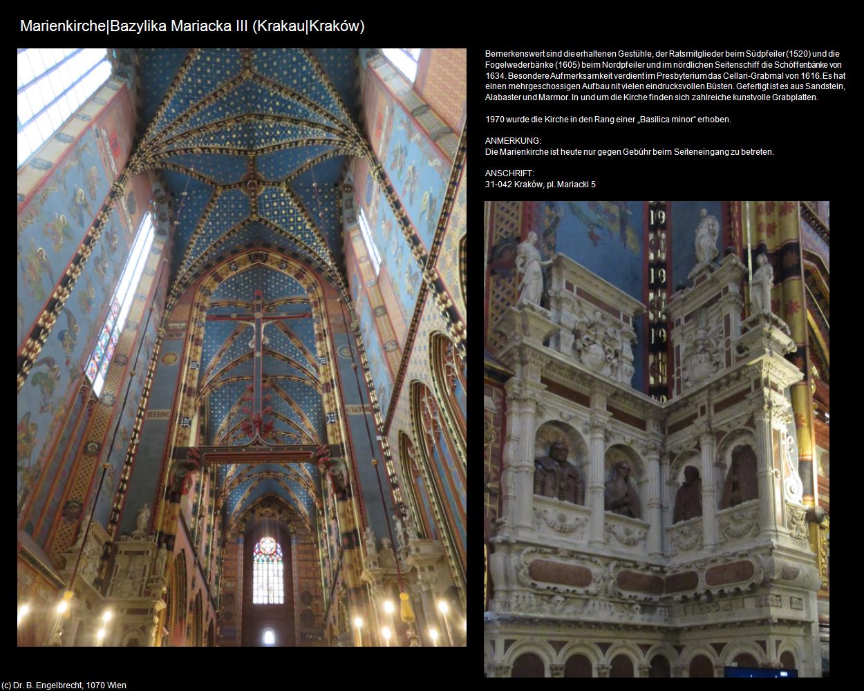 Marienkirche|Bazylika Mariacka III  (Krakau|Krakow) in POLEN-Galizien