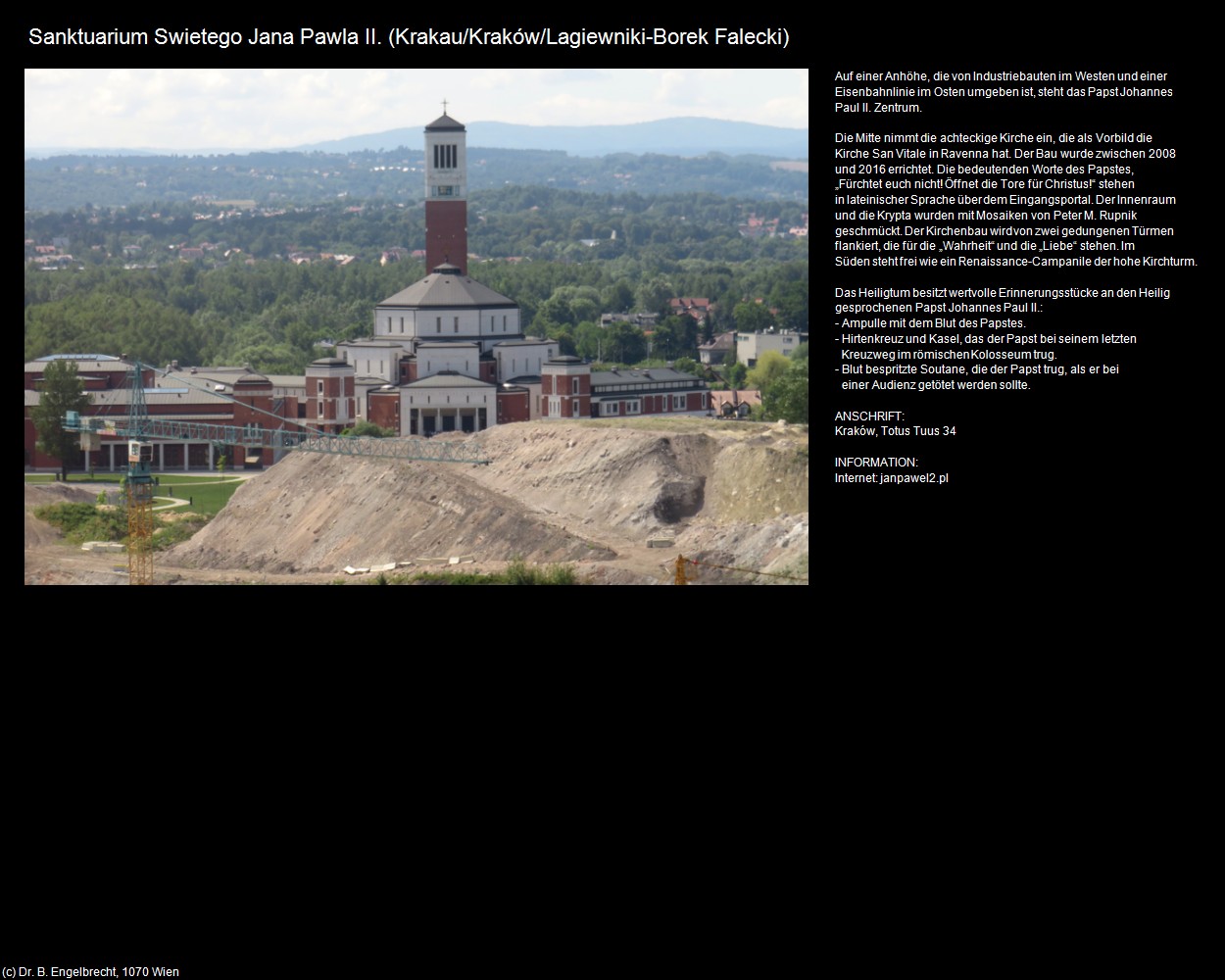 Sanktuarium Swietego Jana Pawla II. (Lagiewniki-Borek Falecki) (Krakau/Krakow) in Kulturatlas-POLEN-Galizien