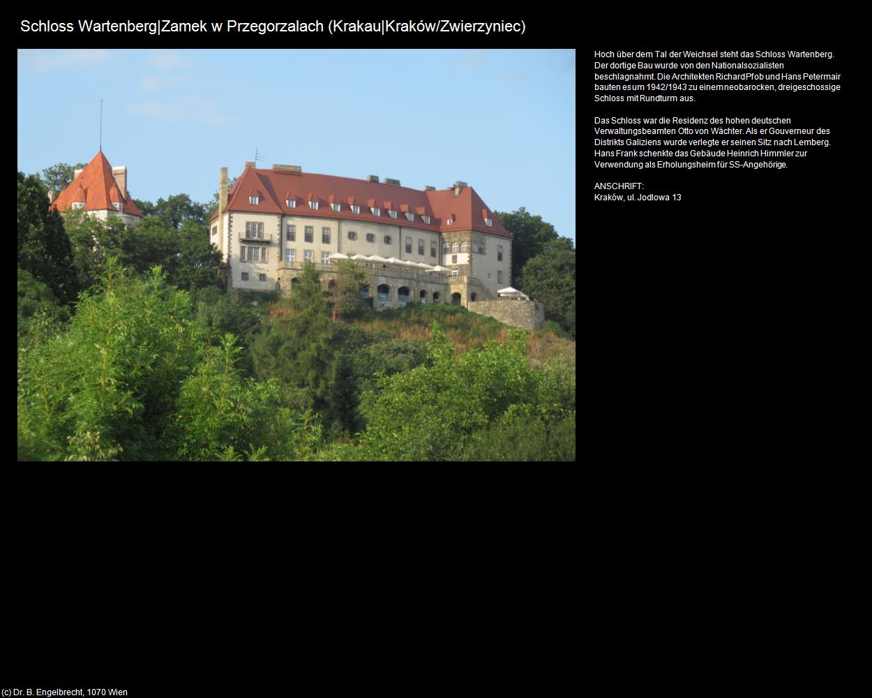 Schloss Wartenberg|Zamek w Przegorzalach (Zwierzyniec) (Krakau|Krakow) in POLEN-Galizien