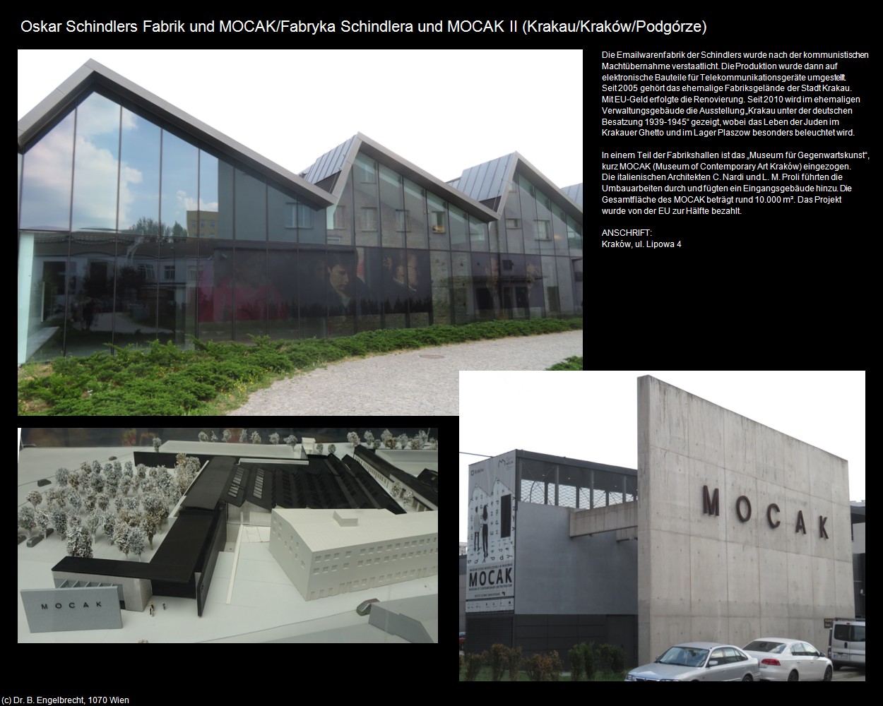 Oskar Schindlers Fabrik und MOCAK II (Podgórze Duchackie)   (Krakau/Krakow) in Kulturatlas-POLEN-Galizien