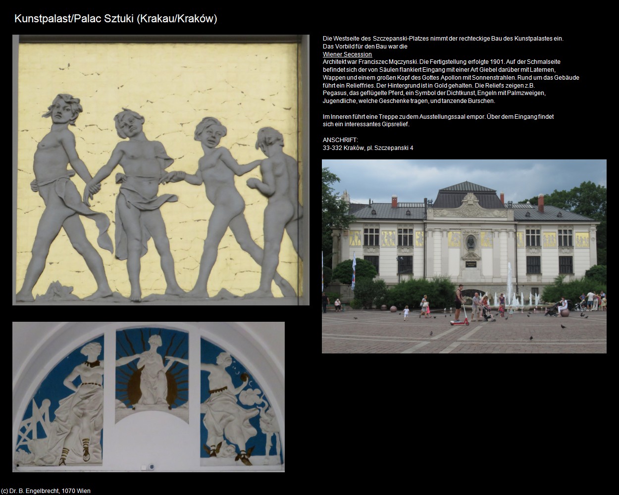 Kunstpalast/Palac Sztuki   (Krakau/Krakow) in Kulturatlas-POLEN-Galizien(c)B.Engelbrecht