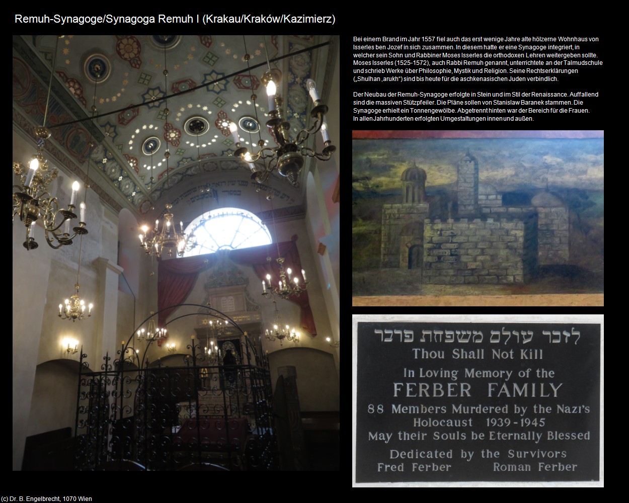 Remuh-Synagoge I (Kazimierz) (Krakau/Krakow) in Kulturatlas-POLEN-Galizien