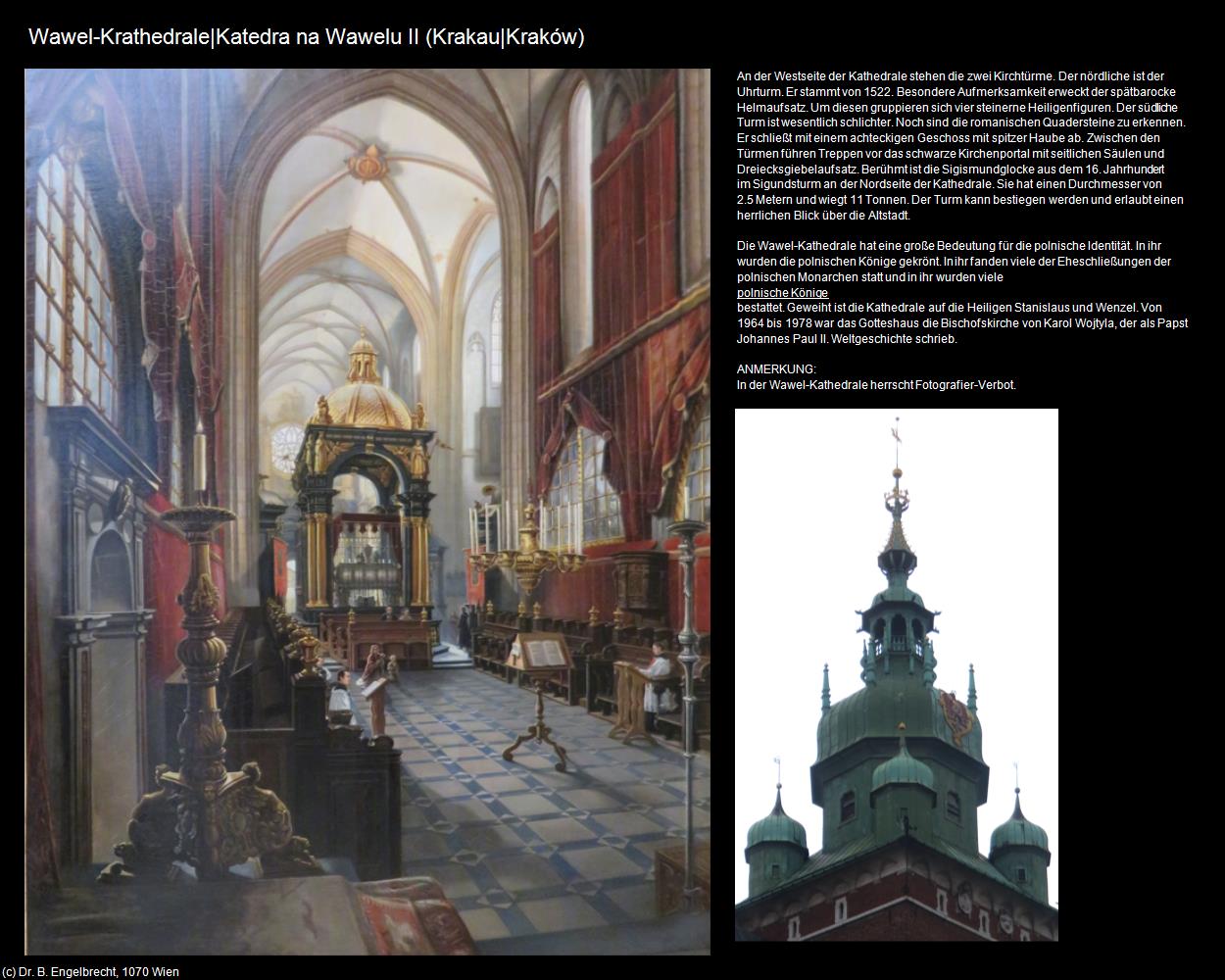 Wawel-Kathedrale II  (Krakau|Krakow) in POLEN-Galizien(c)B.Engelbrecht