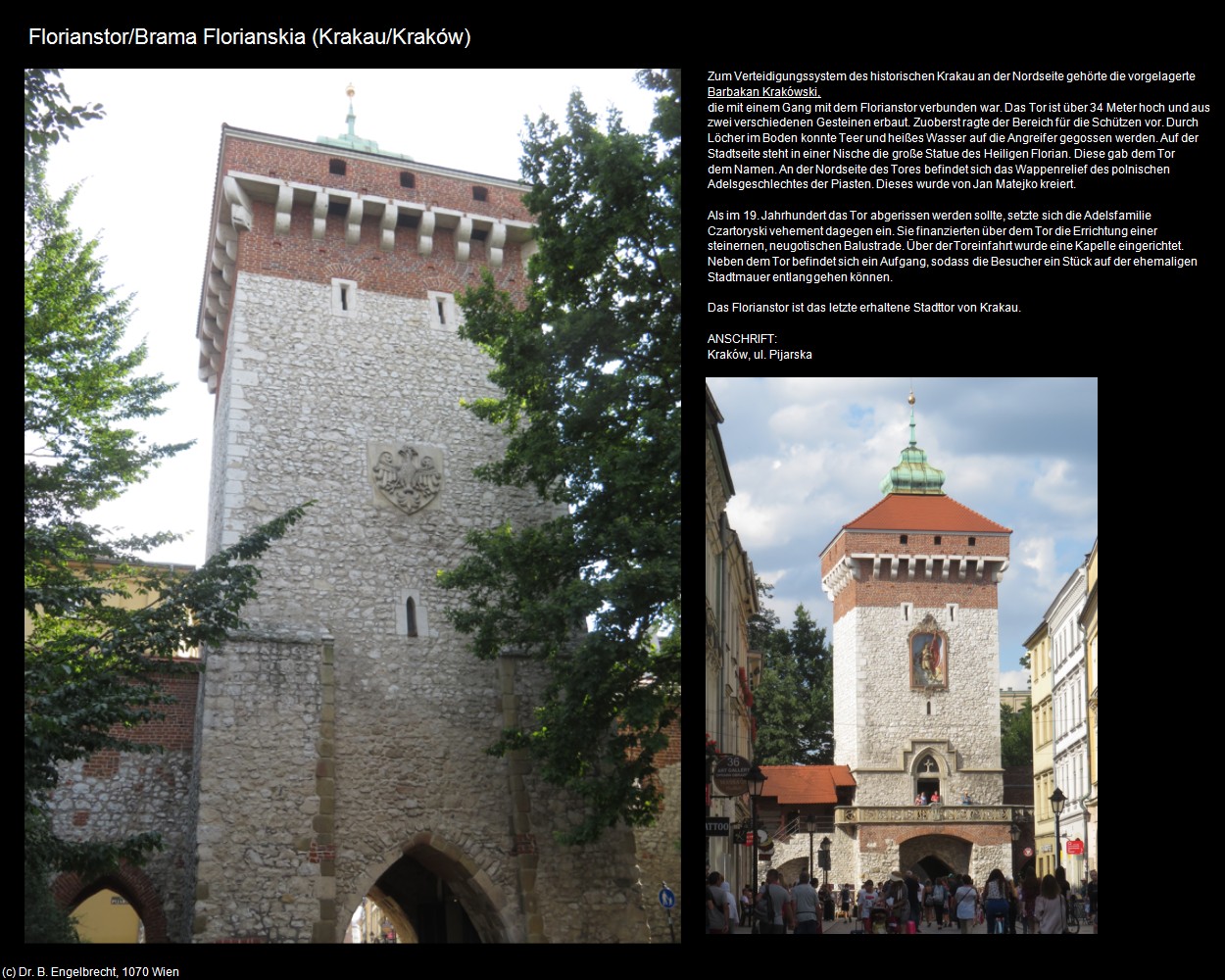 Florianstor  (Krakau/Krakow) in Kulturatlas-POLEN-Galizien(c)B.Engelbrecht