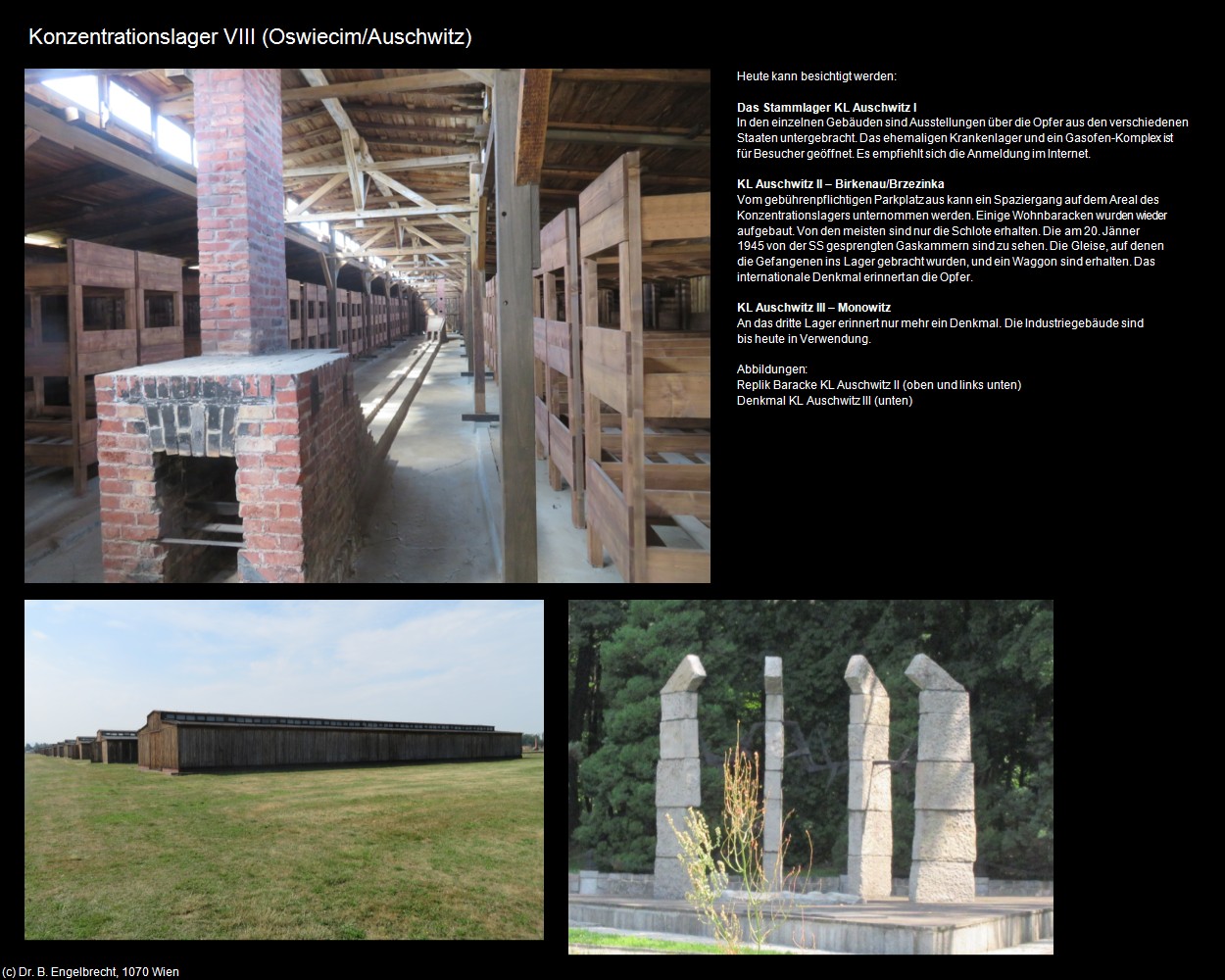Konzentrationslager VIII (Oswiecim/Auschwitz) in Kulturatlas-POLEN-Galizien