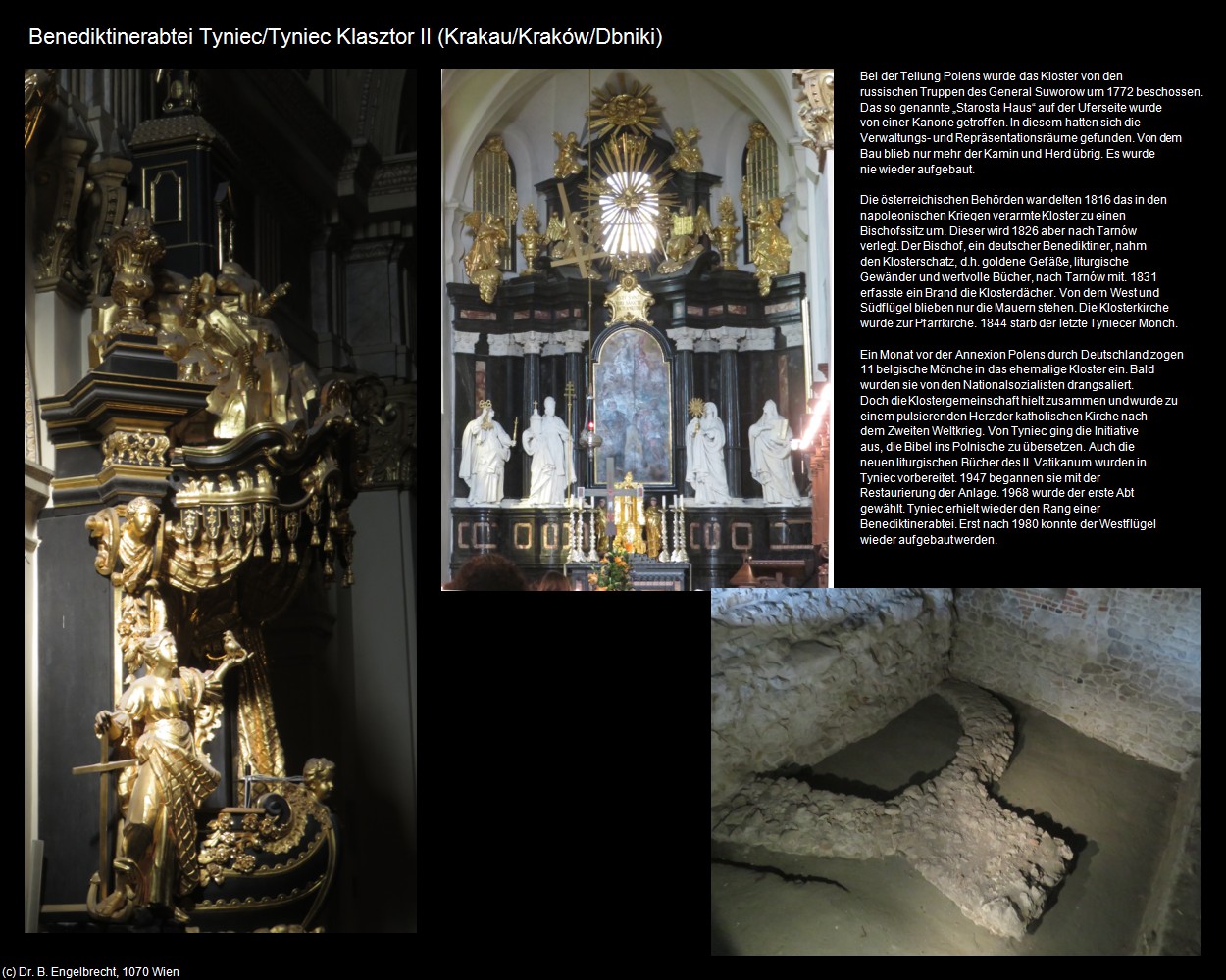 Benediktinerabtei Tyniec II (Dbniki) (Krakau/Krakow) in Kulturatlas-POLEN-Galizien