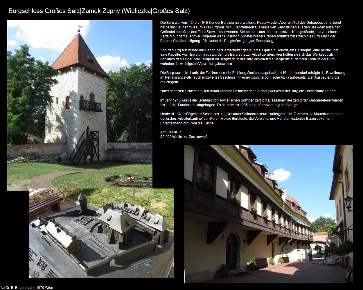 Burgschloss mit Salinenmuseum  (Wieliczka|Großes Salz) in POLEN-Galizien
