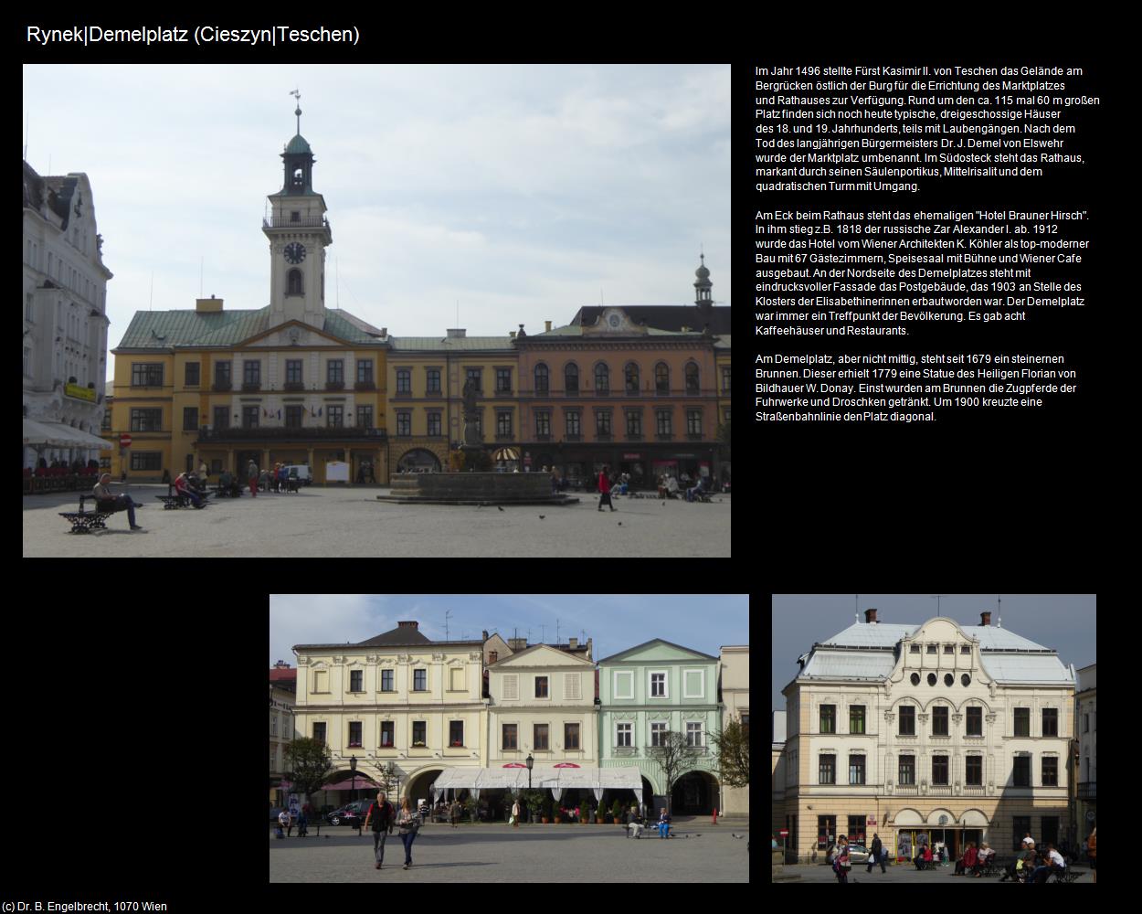 Rynek|Demelplatz (Cieszyn|Teschen) in POLEN-Schlesien