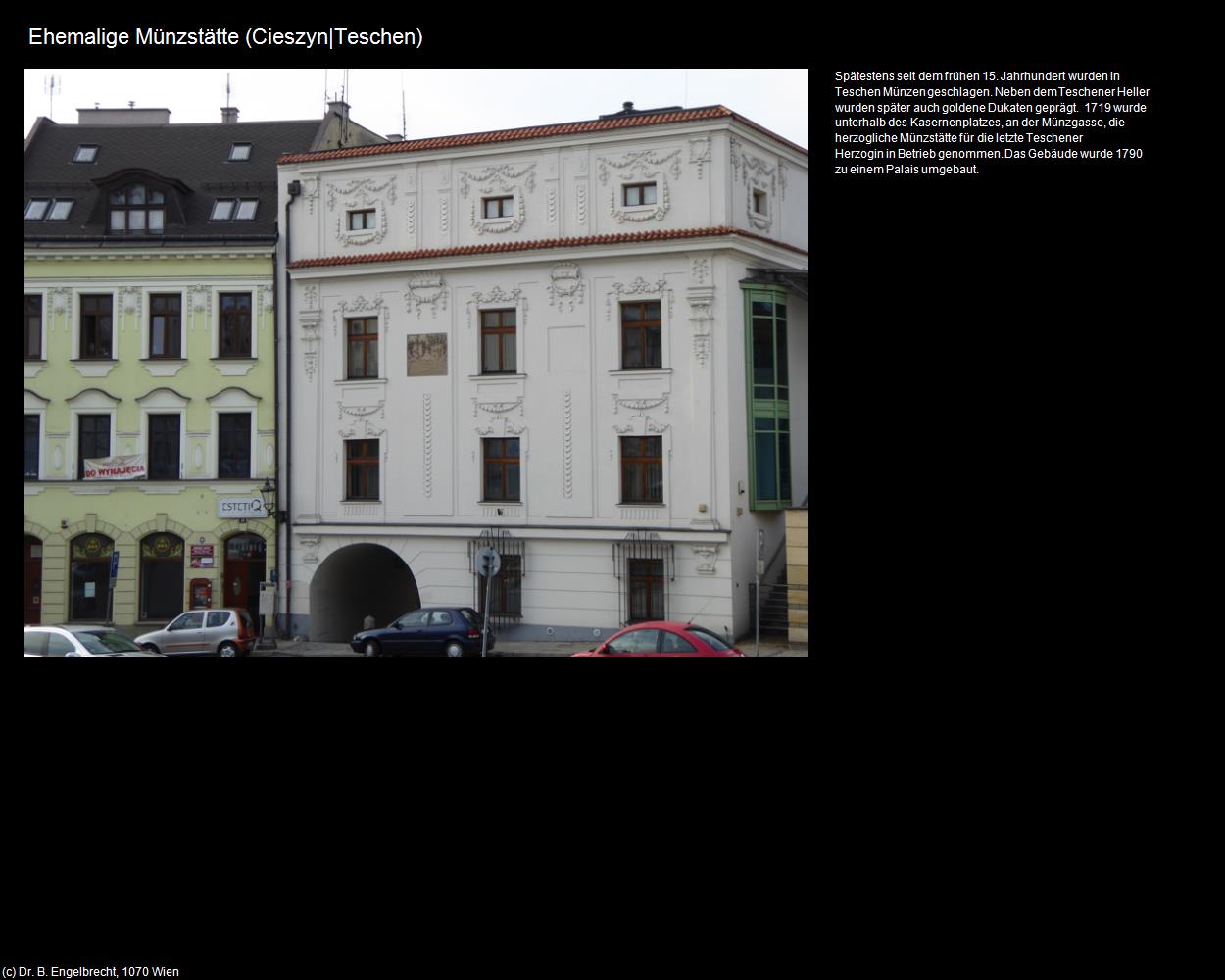 Ehem. Münzstätte (Cieszyn|Teschen) in POLEN-Schlesien
