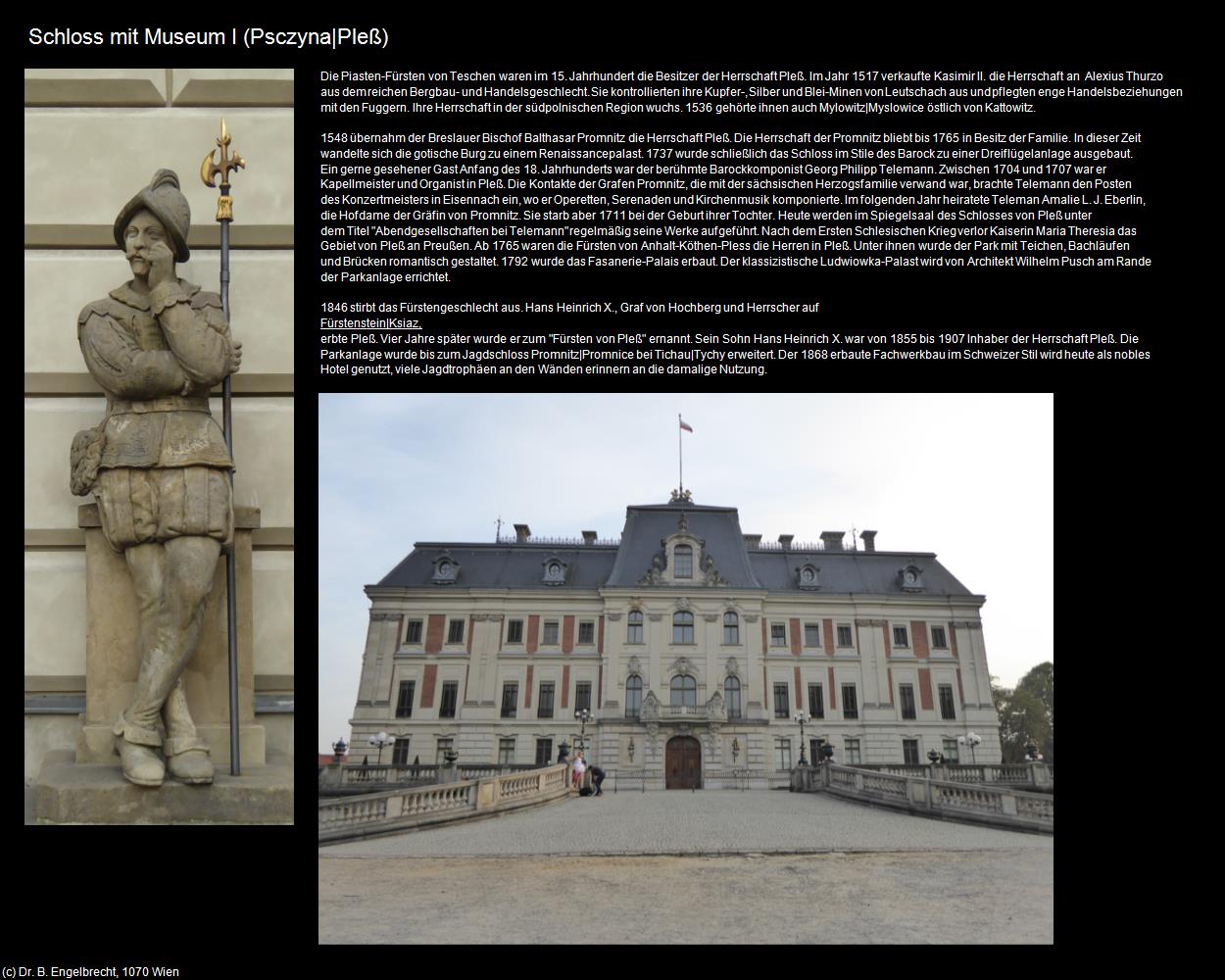 Schloss mit Museum I (Psczyna|Pleß) in POLEN-Schlesien(c)B.Engelbrecht