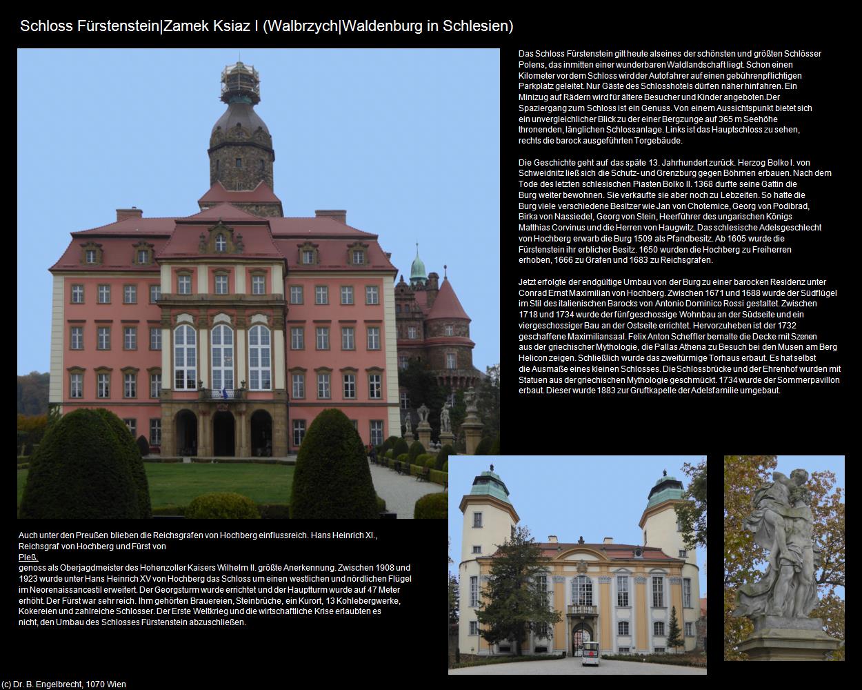 Schloss Fürstenstein|Zamek Ksiaz I (Walbrzych|Waldenburg in Schlesien) in POLEN-Schlesien(c)B.Engelbrecht