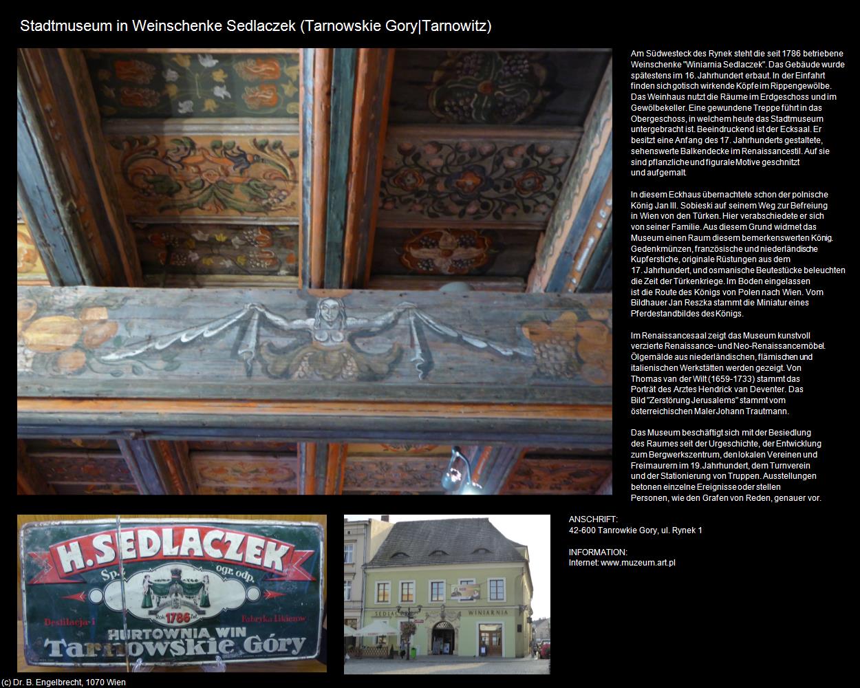 Stadtmuseum in Weinschenke Sedlaczek (Tarnowskie Gory|Tarnowitz) in POLEN-Schlesien