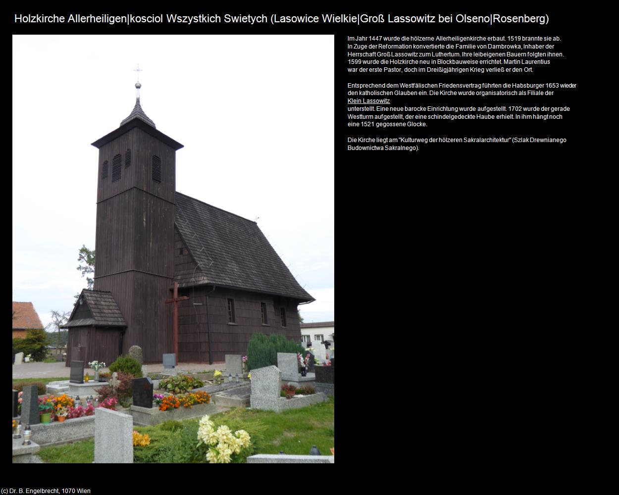 Holzkirche Allerheiligen (Lasowice Wielkie) (Olesno|Rosenberg) in POLEN-Schlesien(c)B.Engelbrecht