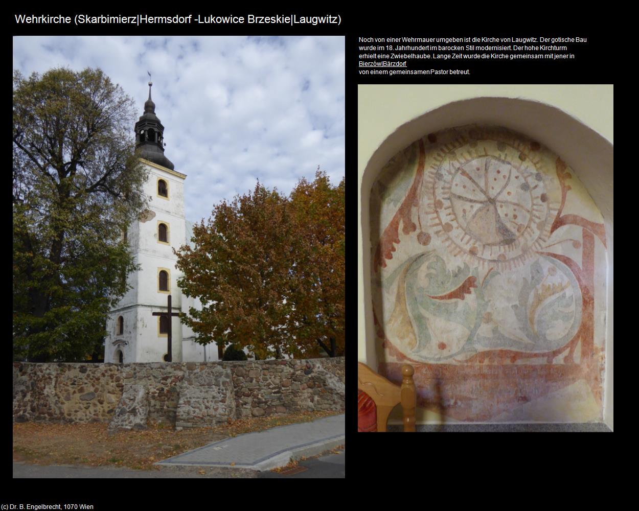 Wehrkirche (Lukowice Brzeskie|Laugwitz)  (Skarbimierz|Hermsdorf) in POLEN-Schlesien(c)B.Engelbrecht