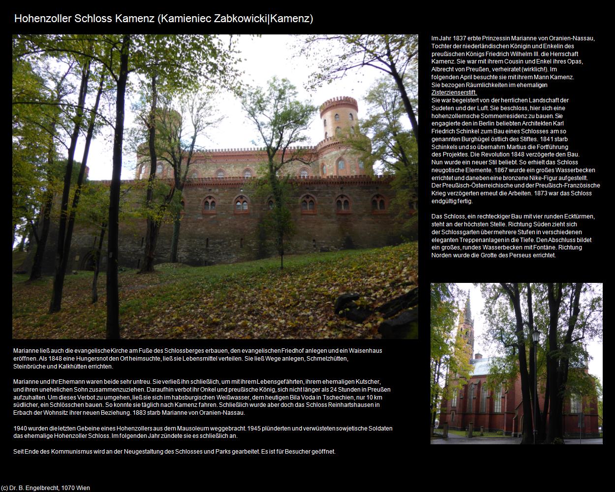 Hohenzoller Schloss Kamenz (Kamieniec Zabkowicki|Kamenz) in POLEN-Schlesien(c)B.Engelbrecht