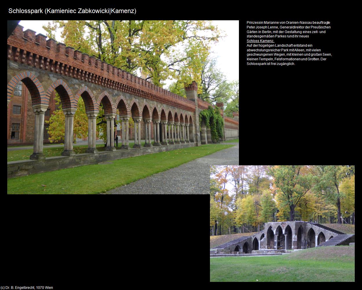 Schlosspark  (Kamieniec Zabkowicki|Kamenz) in POLEN-Schlesien(c)B.Engelbrecht