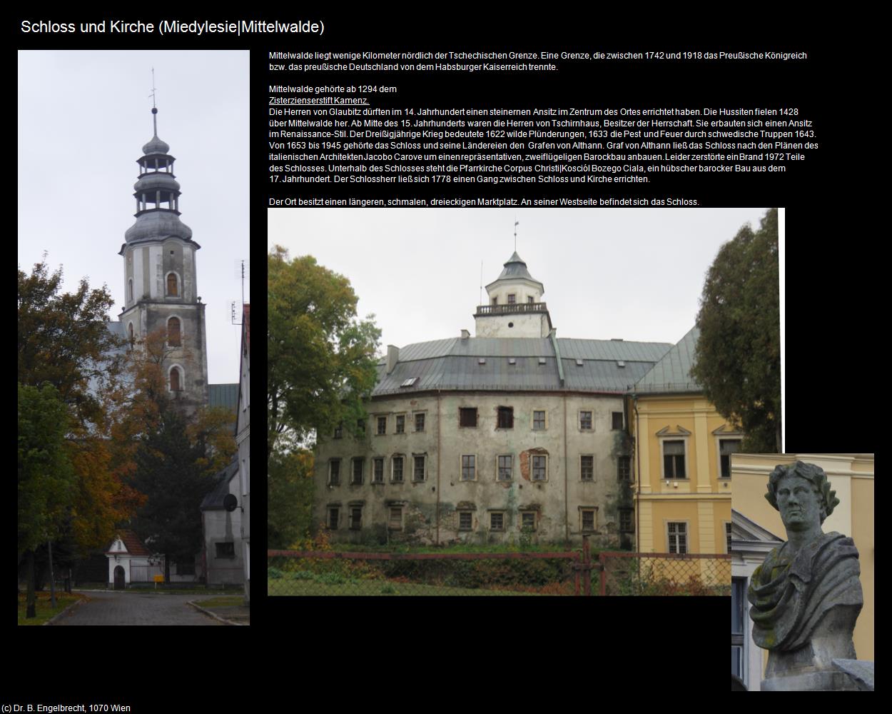 Schloss und Kirche (Miedylesie|Mittelwalde) in POLEN-Schlesien(c)B.Engelbrecht