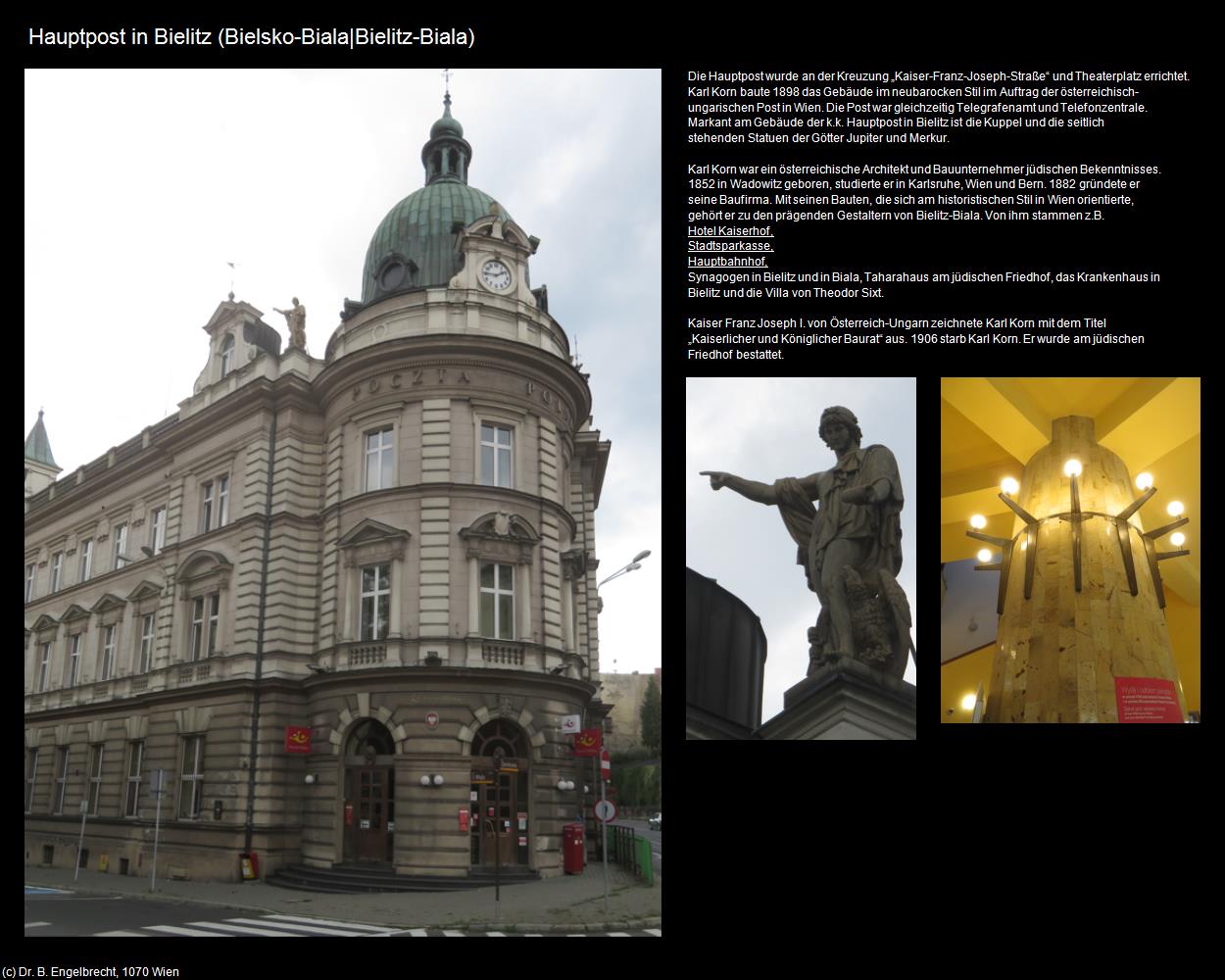 Hauptpost in Bielitz (Bielsko-Biala|Bielitz-Biala) in POLEN-Schlesien(c)B.Engelbrecht
