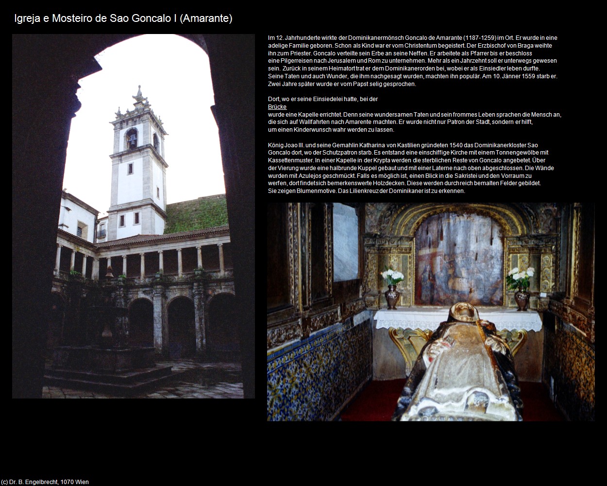 Igreja e Mosteiro de Sao Goncalo I (Amarante) in Kulturatlas-PORTUGAL(c)B.Engelbrecht