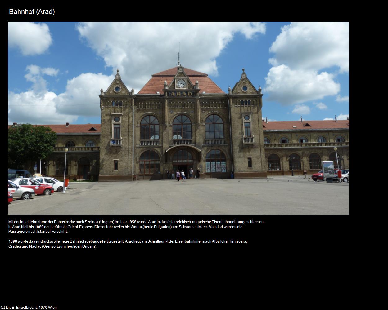 Bahnhof/Gara Centrala (Arad) in Kulturatlas-RUMÄNIEN
