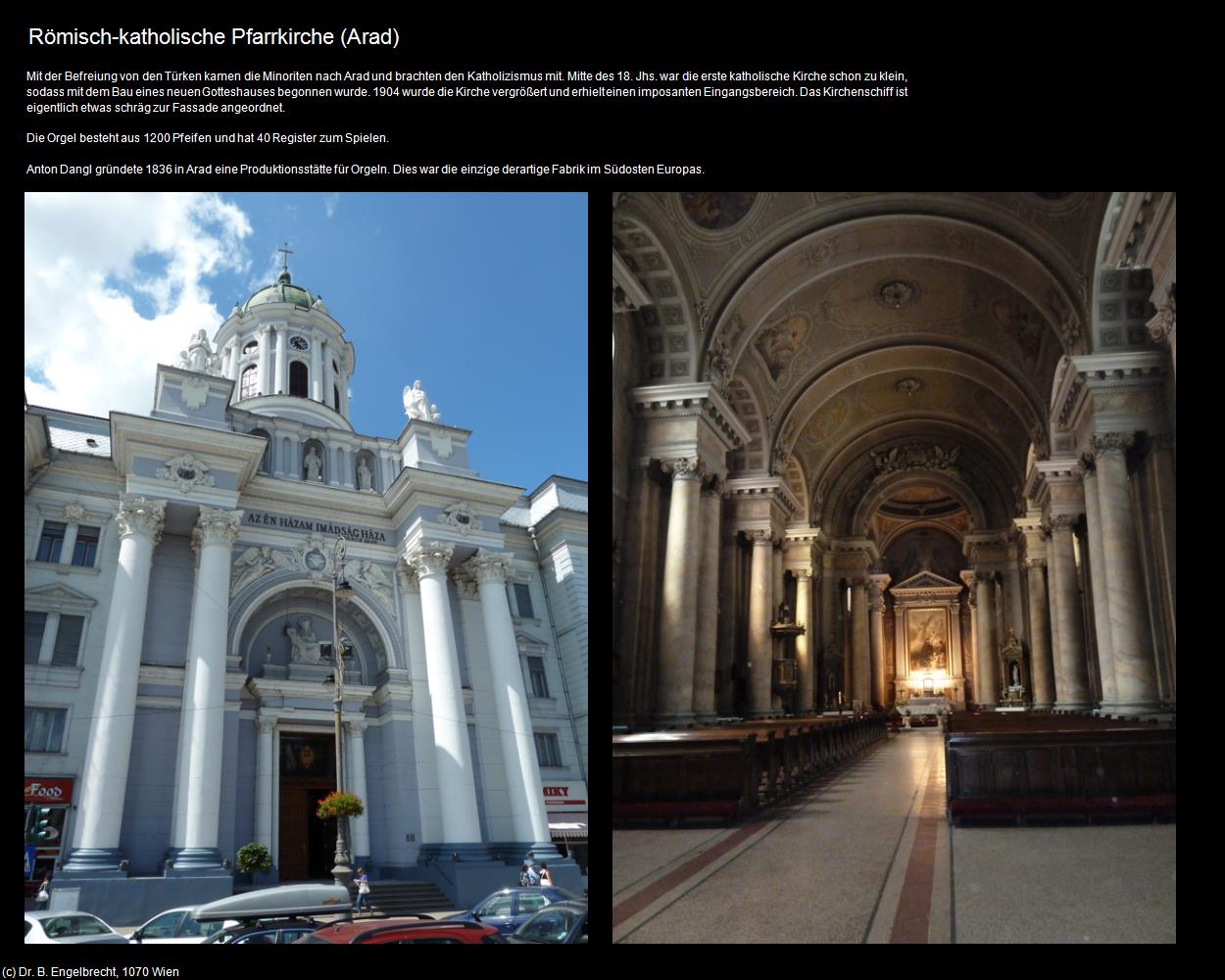 Kath. Pfk./Biserica Catolica Sf. Anton de Padova (Arad) in Kulturatlas-RUMÄNIEN