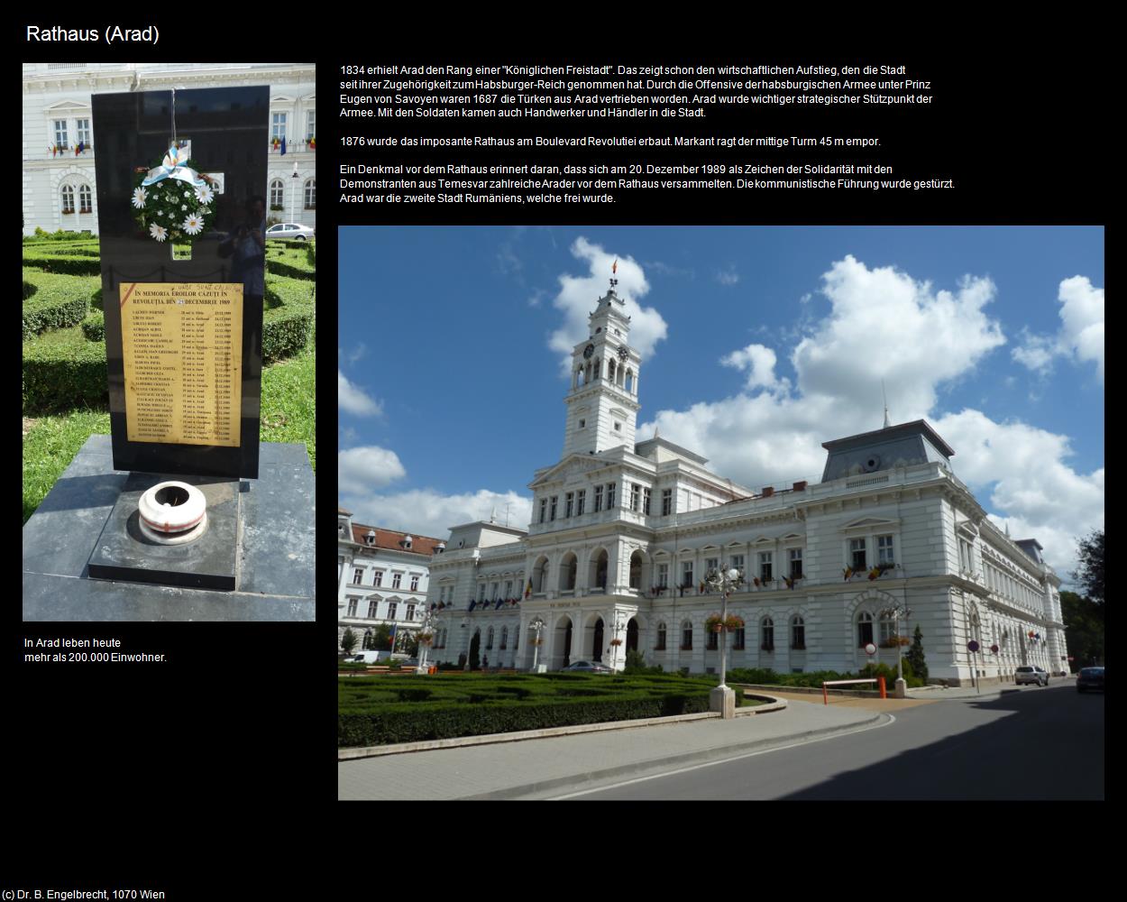 Rathaus (Arad) in Kulturatlas-RUMÄNIEN