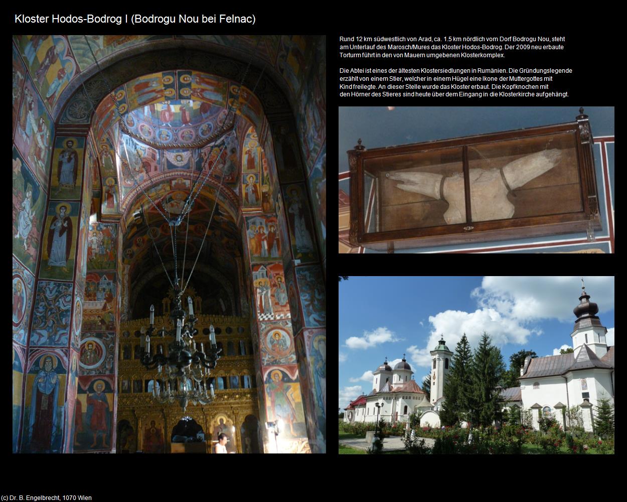 Kloster Hodos-Bodrog I (Bodrogu Nou bei Felnac) in Kulturatlas-RUMÄNIEN
