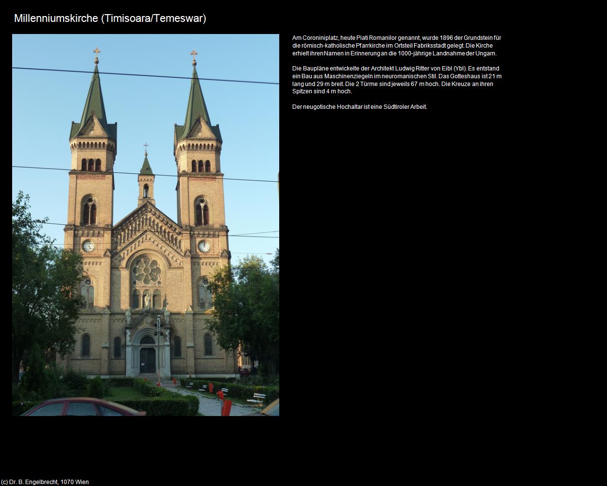 Millenniumskirche (Timisoara/Temeswar) in Kulturatlas-RUMÄNIEN