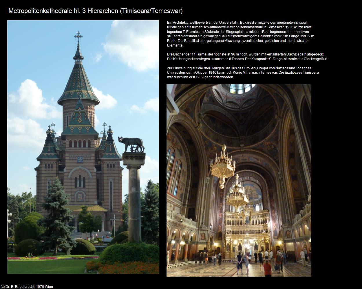 Metropolitenkathedrale hl. 3 Hierarchen  (Timisoara/Temeswar) in Kulturatlas-RUMÄNIEN