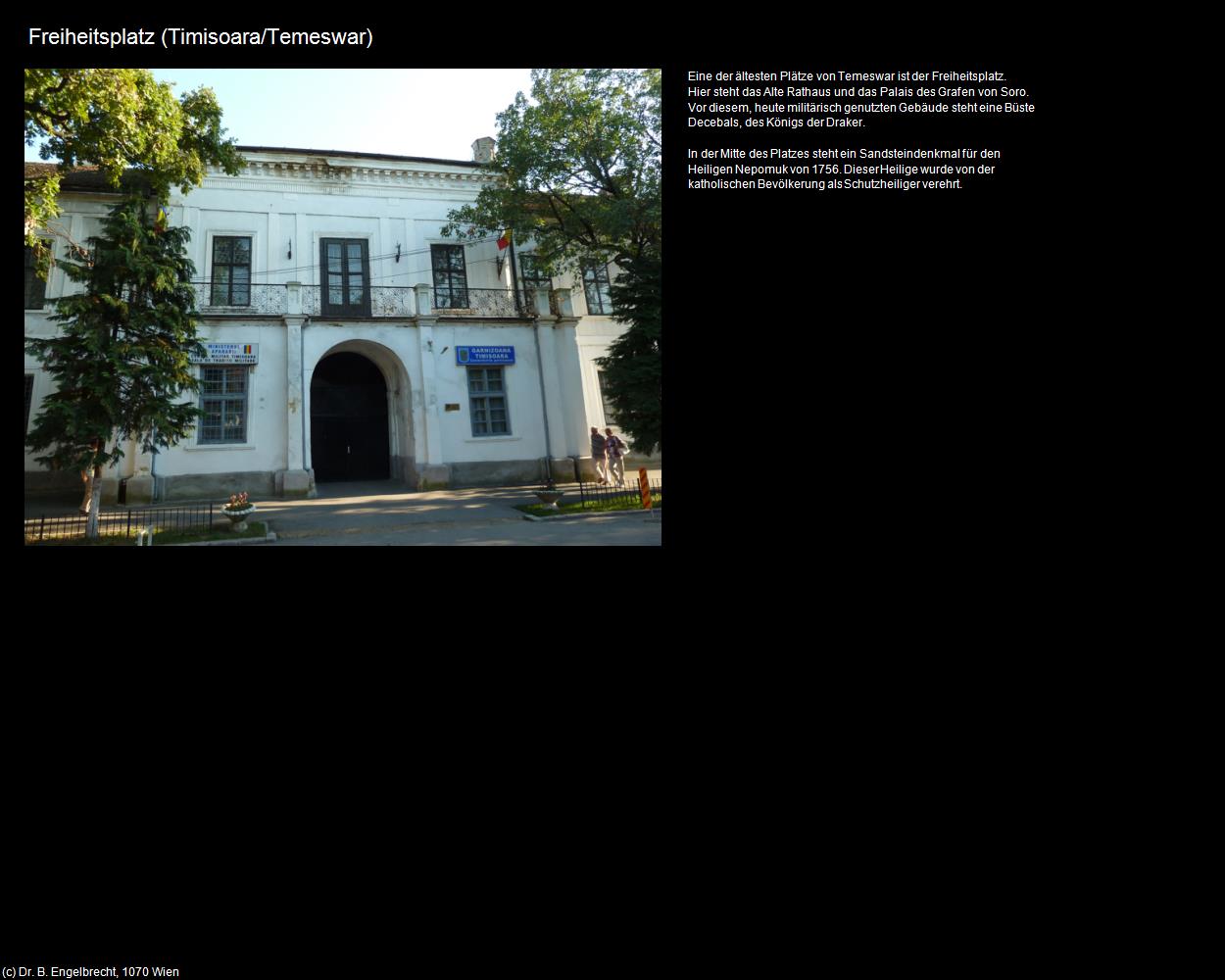 Freiheitsplatz (Timisoara/Temeswar) in Kulturatlas-RUMÄNIEN