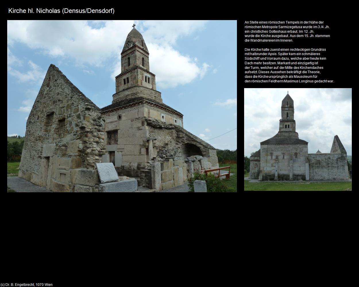 Kirche hl. Nicholas  (Densus/Densdorf) in Kulturatlas-RUMÄNIEN