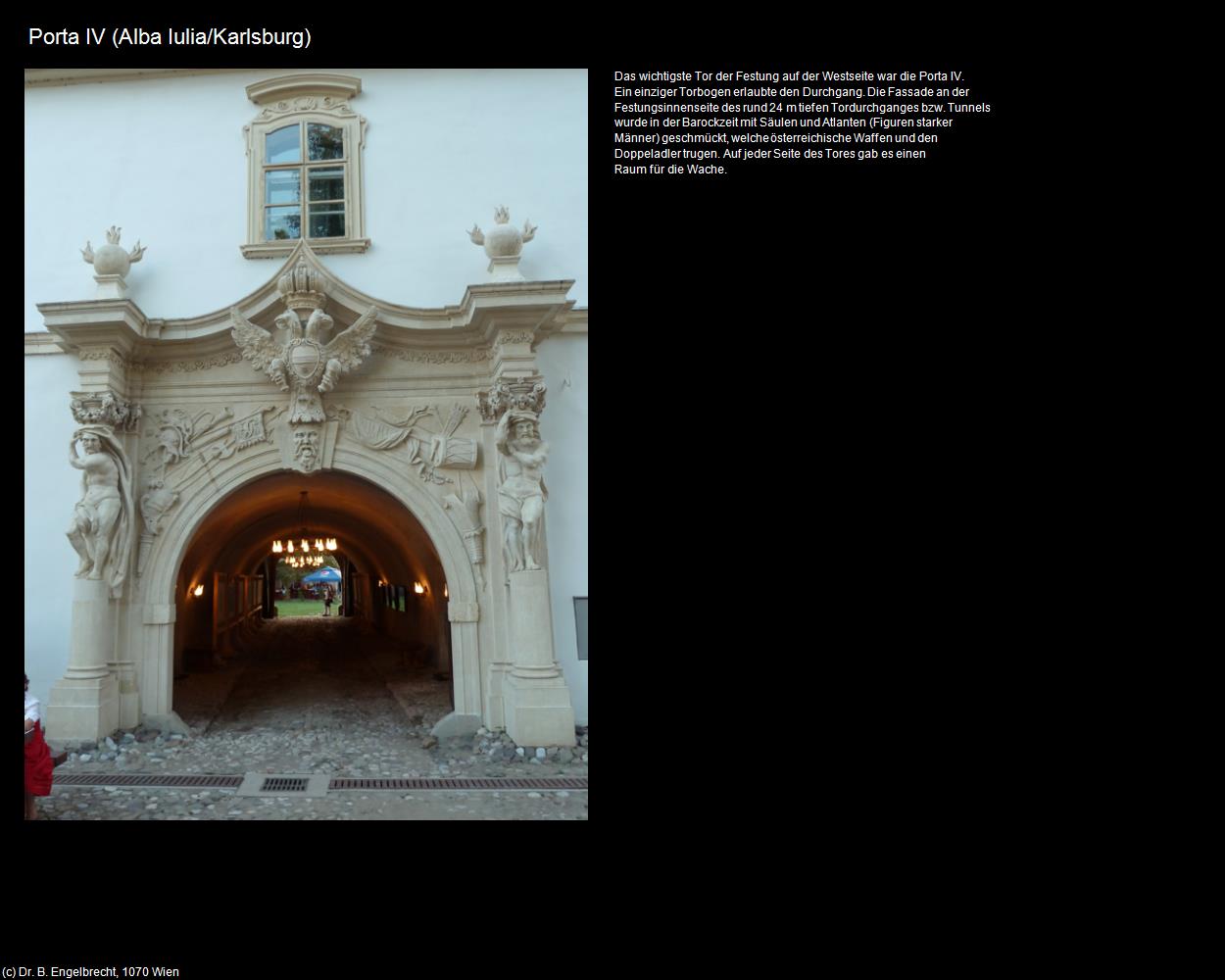Porta IV  (Alba Iulia/Karlsburg) in Kulturatlas-RUMÄNIEN