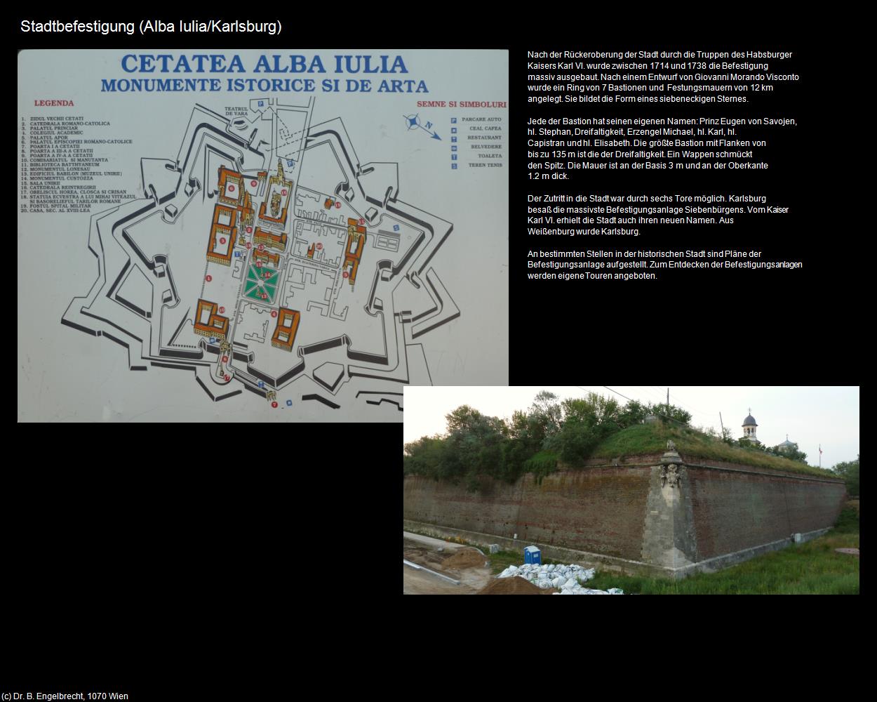Stadtbefestigung (Alba Iulia/Karlsburg) in Kulturatlas-RUMÄNIEN