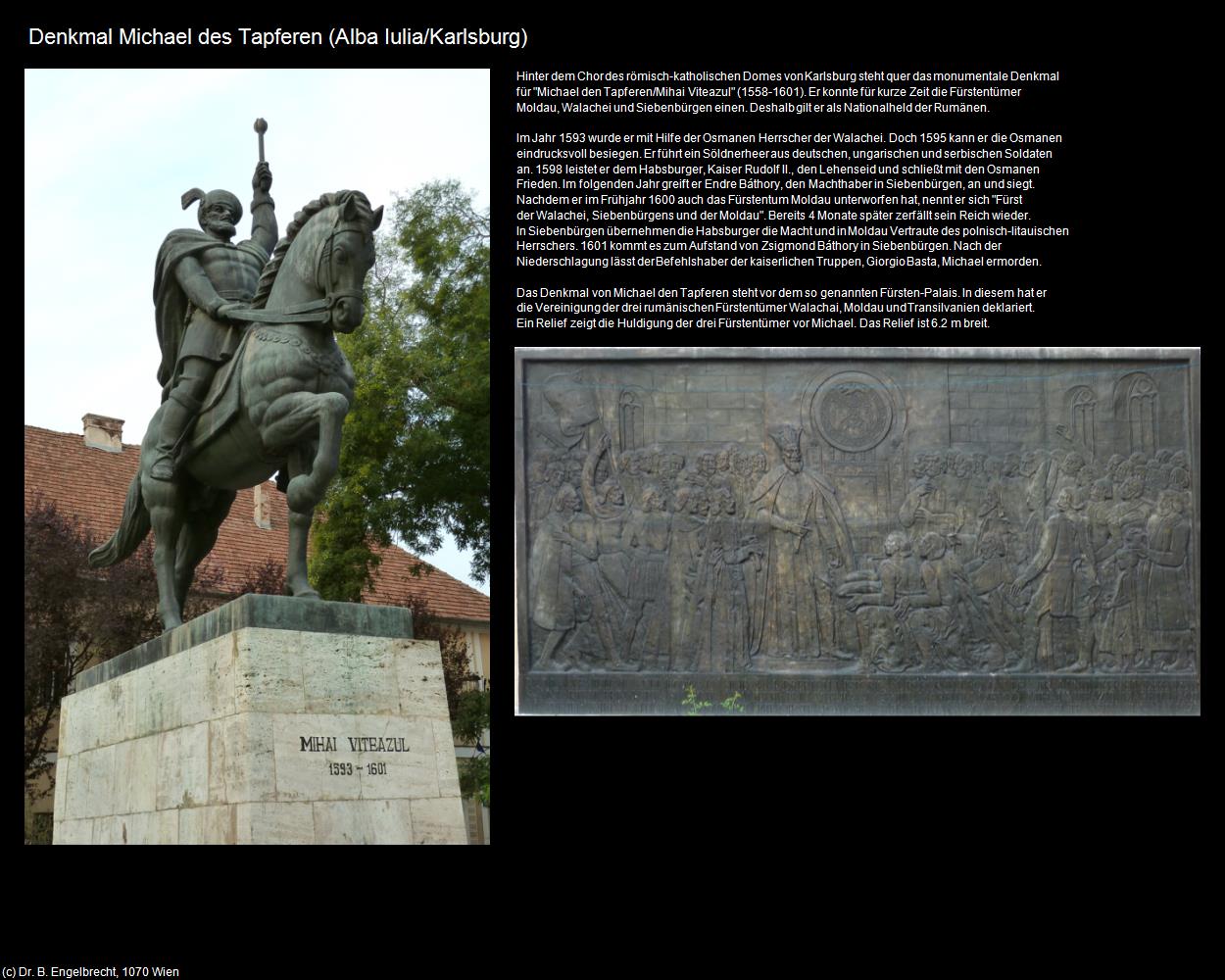 Denkmal Michael des Tapferen  (Alba Iulia/Karlsburg) in Kulturatlas-RUMÄNIEN