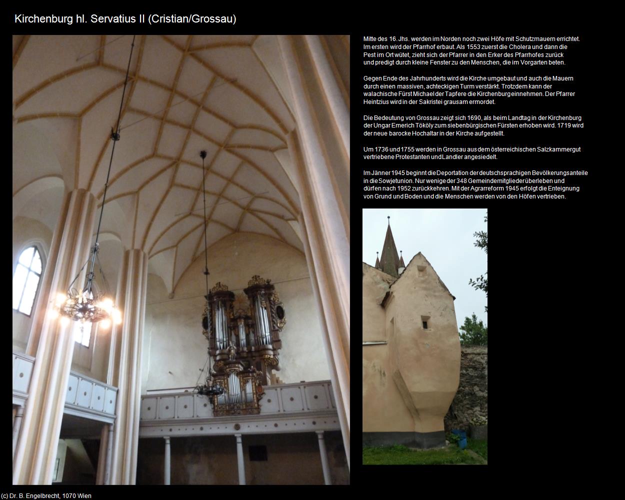 Kirchenburg hl. Servatius II (Cristian/Grosau) in Kulturatlas-RUMÄNIEN
