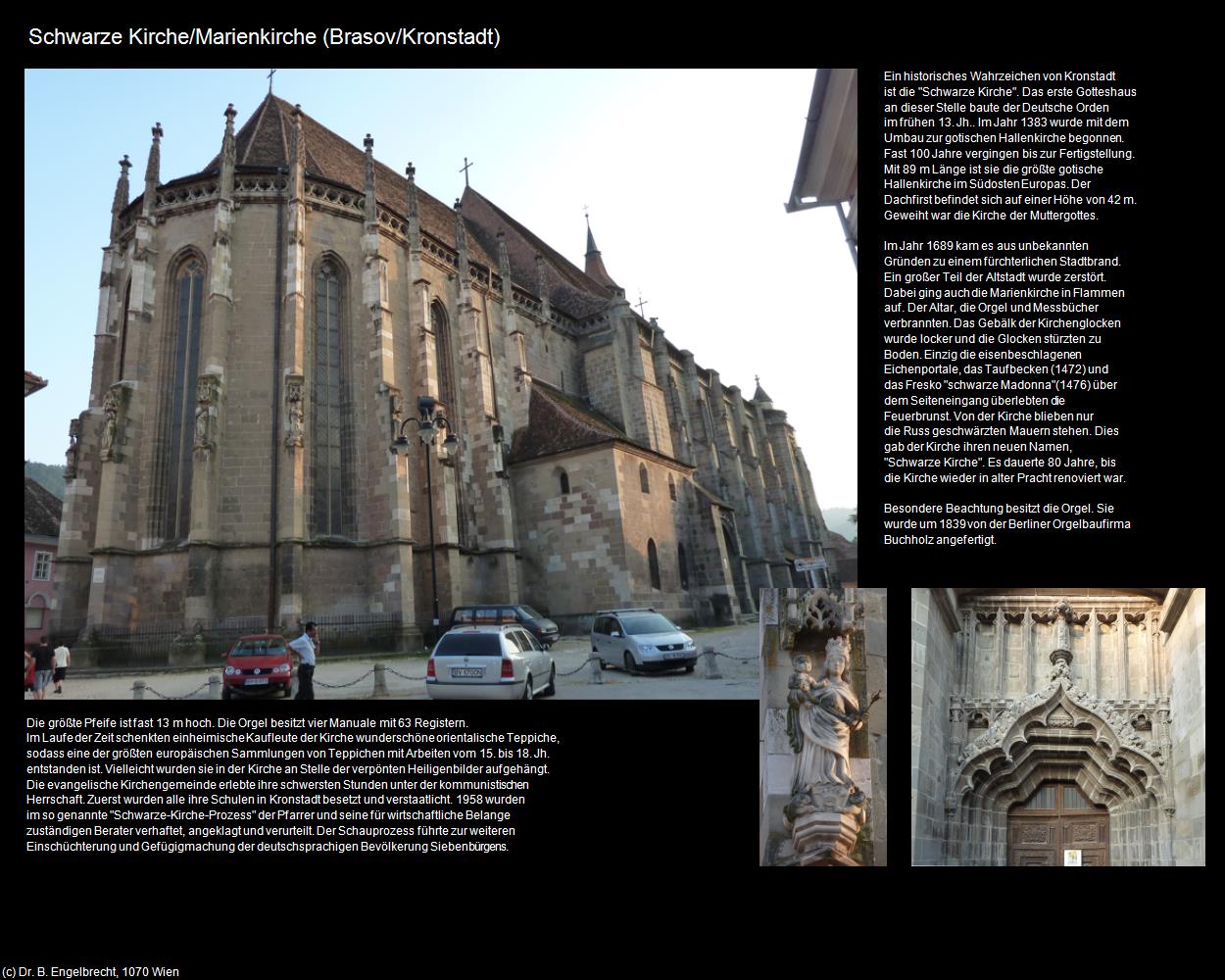 Schwarze Kirche/Marienkirche  (Brasov/Kronstadt) in Kulturatlas-RUMÄNIEN