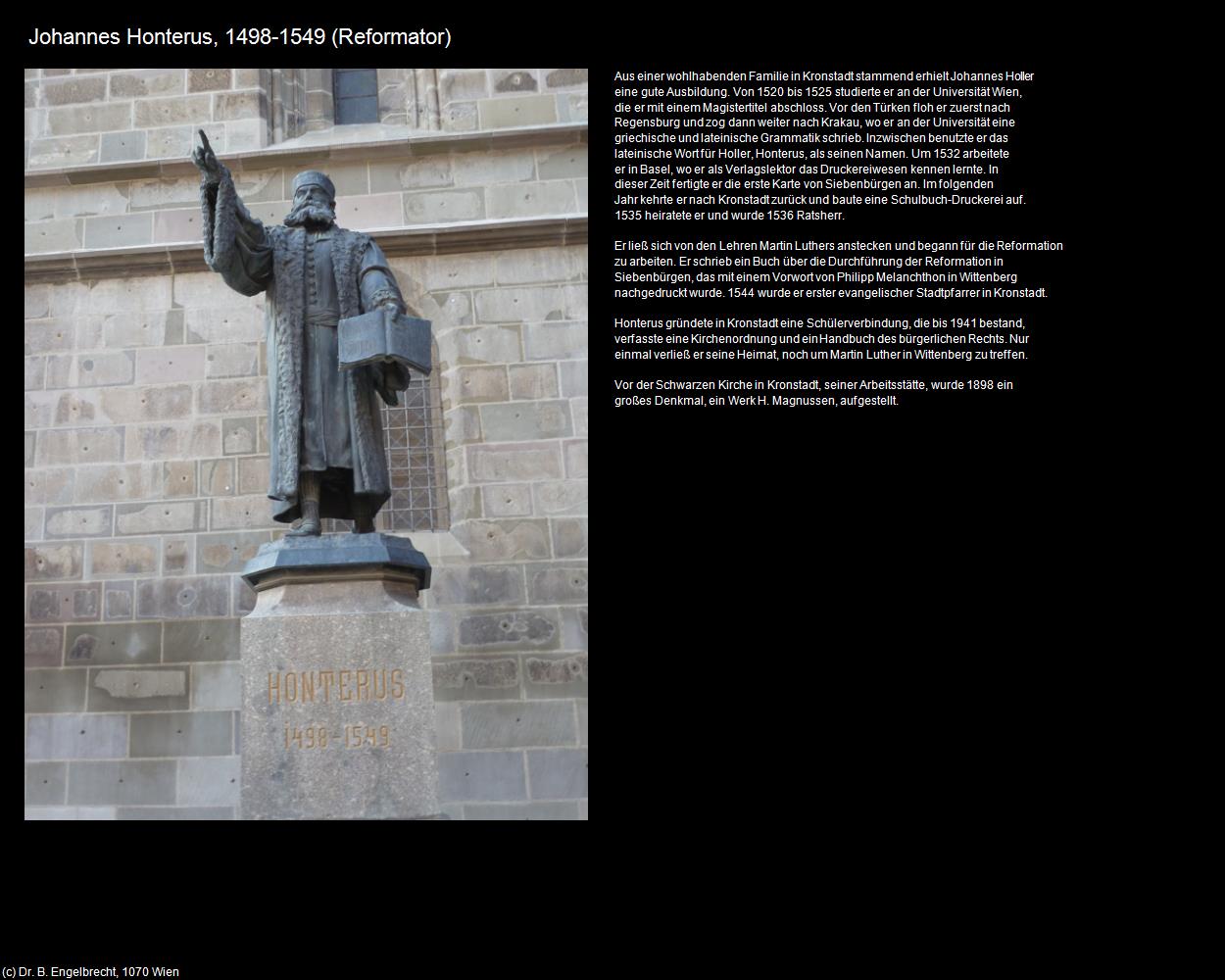 Johannes Honterus (Brasov/Kronstadt) in Kulturatlas-RUMÄNIEN