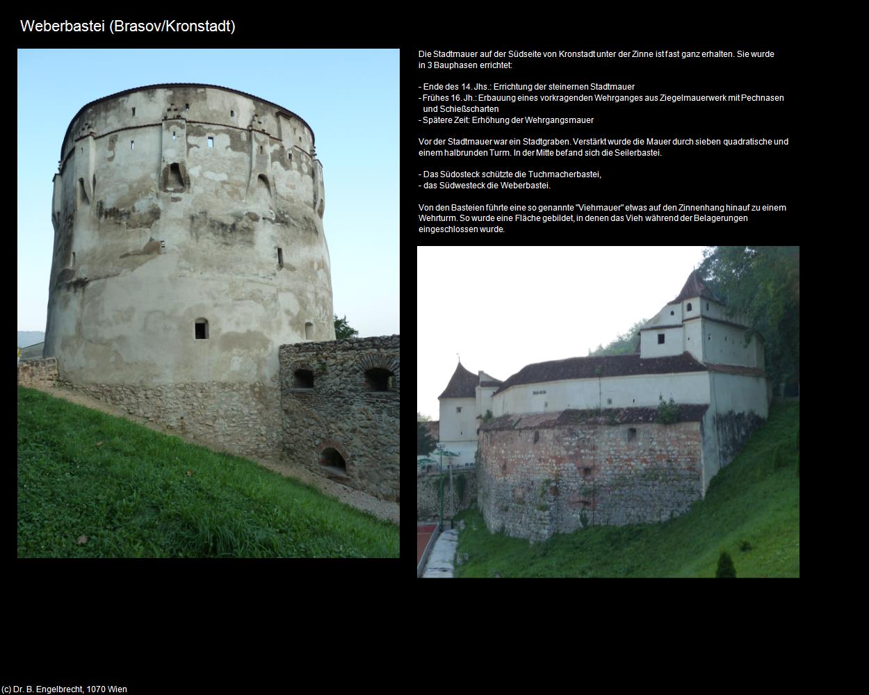 Weberbastei (Brasov/Kronstadt) in Kulturatlas-RUMÄNIEN