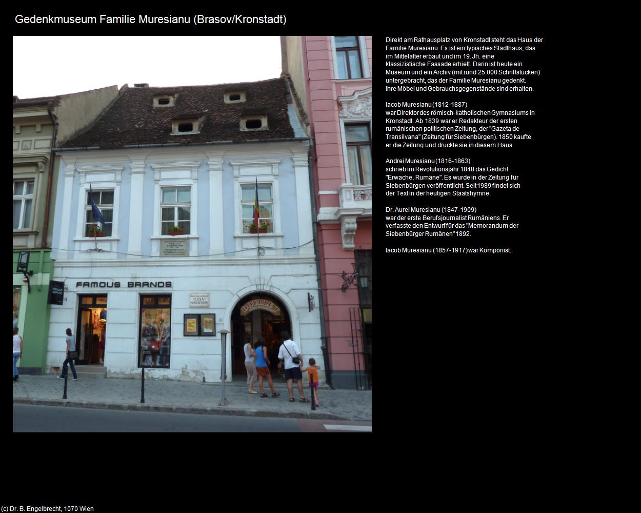 Gedenkmuseum Familie Muresianu  (Brasov/Kronstadt) in Kulturatlas-RUMÄNIEN