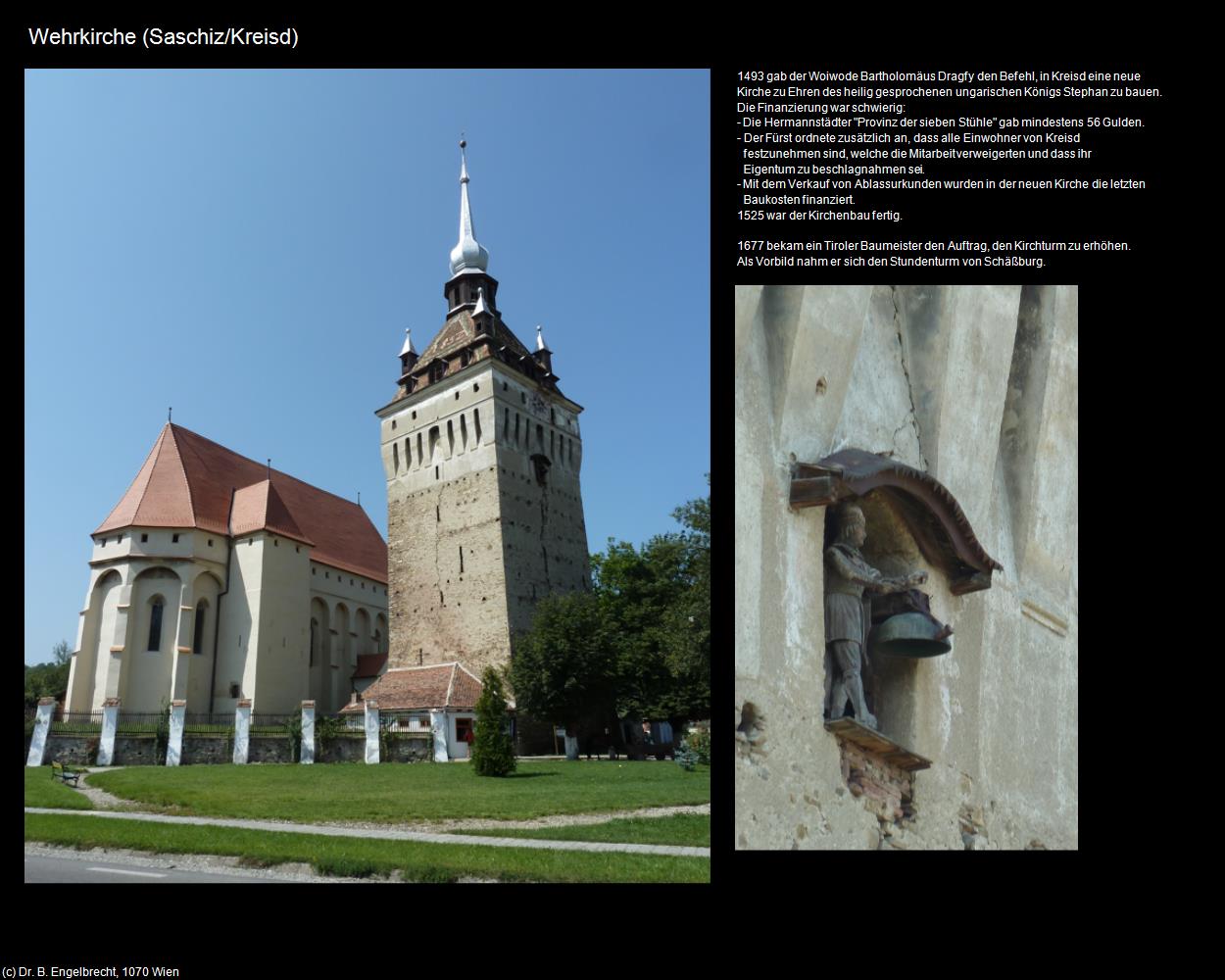 Wehrkirche (Saschiz/Kreisd) in Kulturatlas-RUMÄNIEN