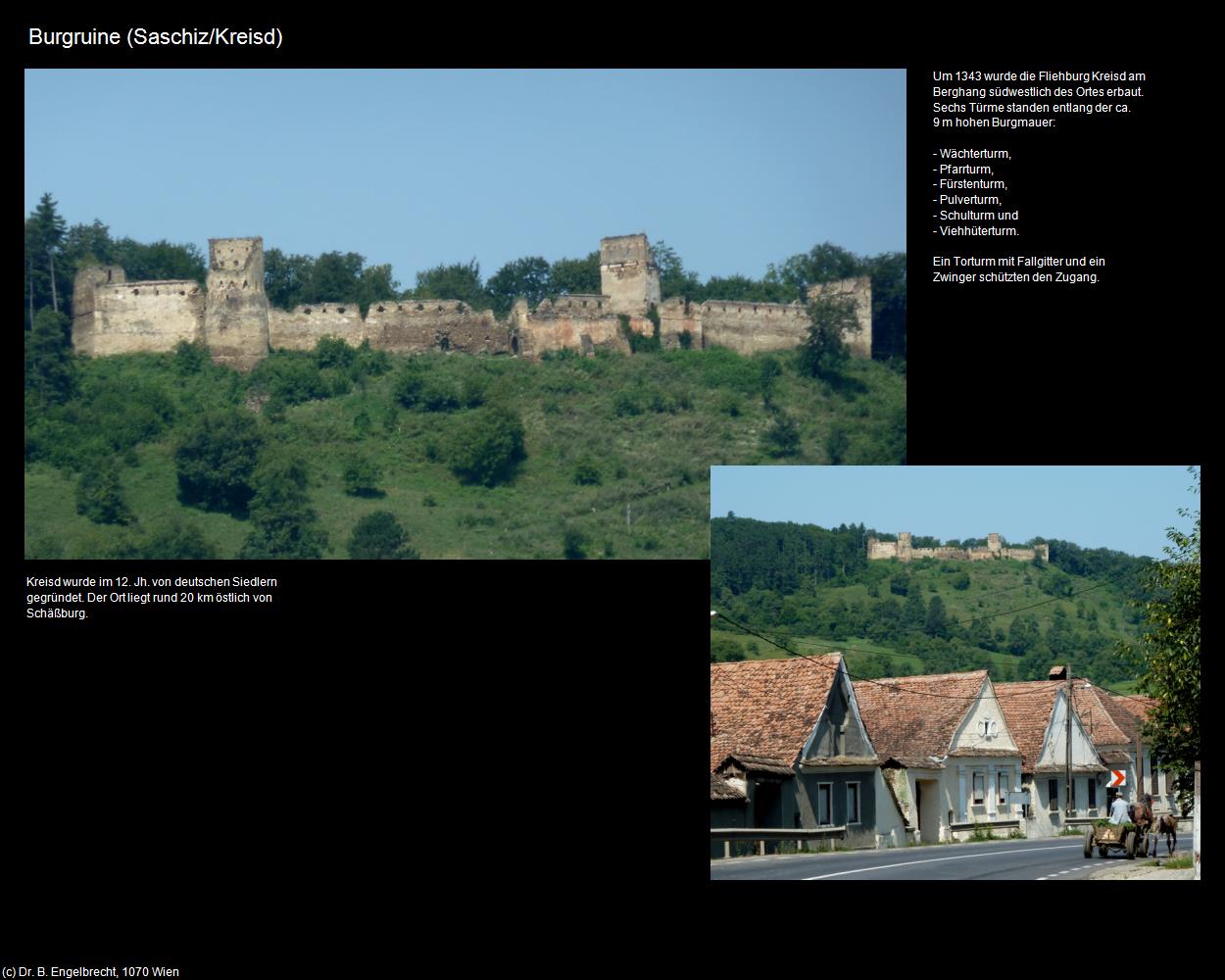 Burgruine (Saschiz/Kreisd) in Kulturatlas-RUMÄNIEN