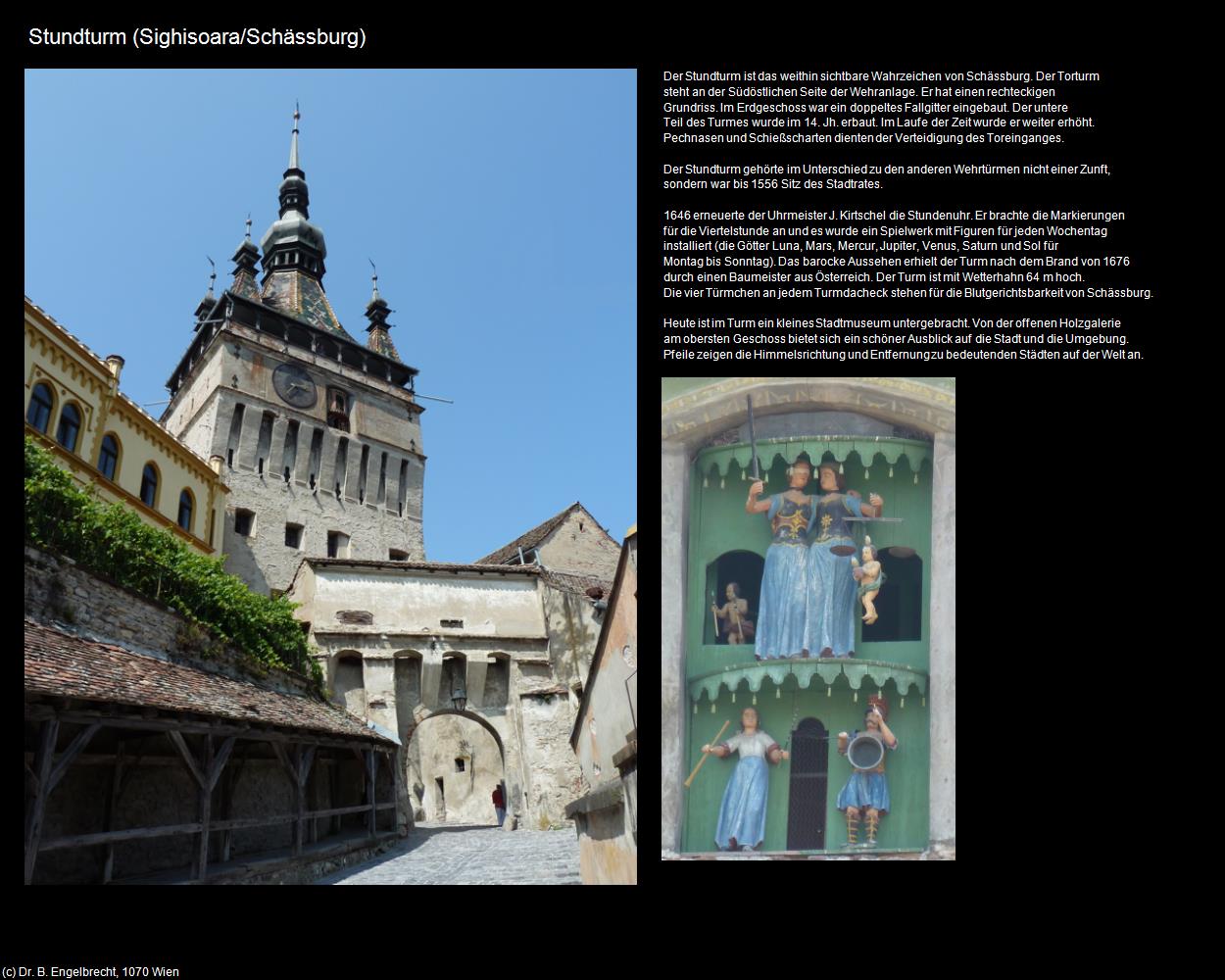 Stundturm (Sighisoara/Schässburg) in Kulturatlas-RUMÄNIEN